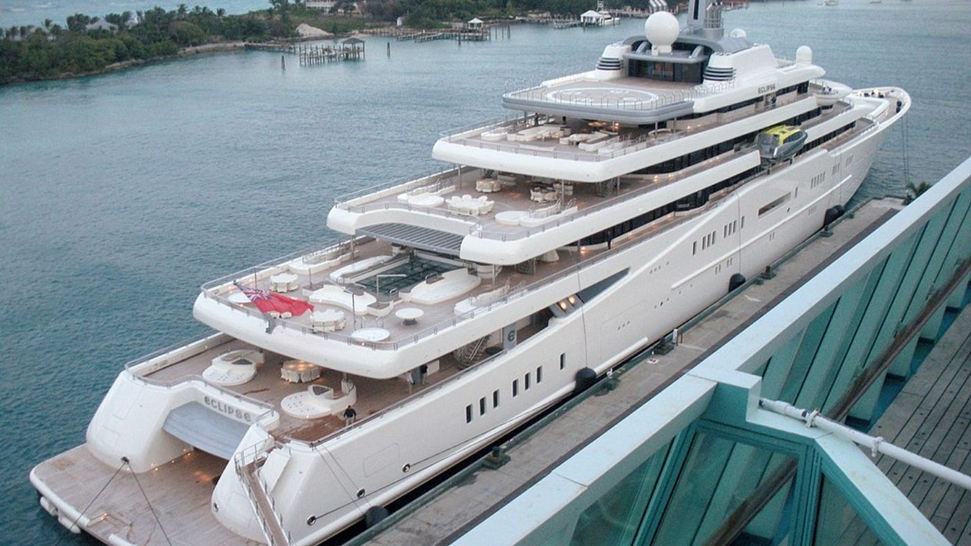 Built by Blohm+Voss, Eclipse is owned by Russian Roman Abramovich.