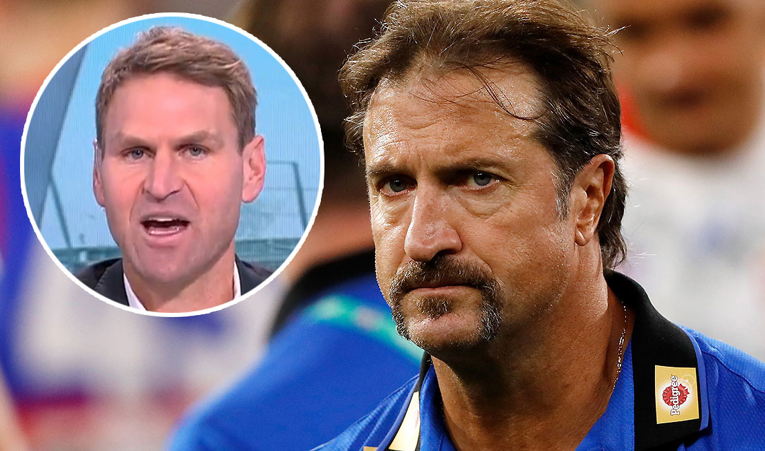 Kane Cornes has gone at Bulldogs coach Luke Beveridge.