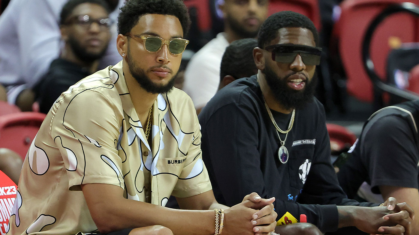 Ben Simmons and new Nets teammate Royce O'Neale during the NBA Summer League