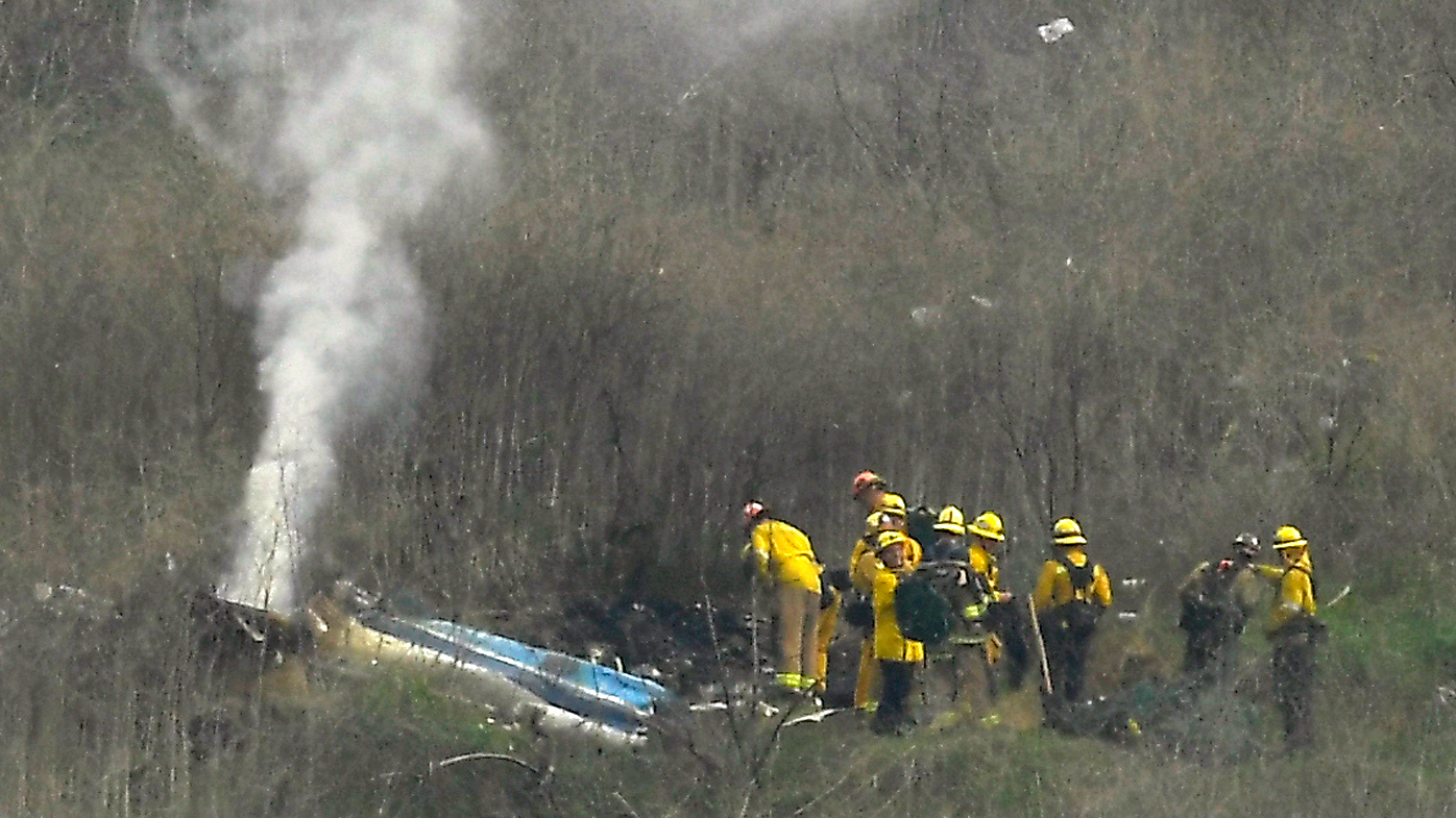 The helicopter crashed into a hillside in Calabasas, killing all nine people on board.