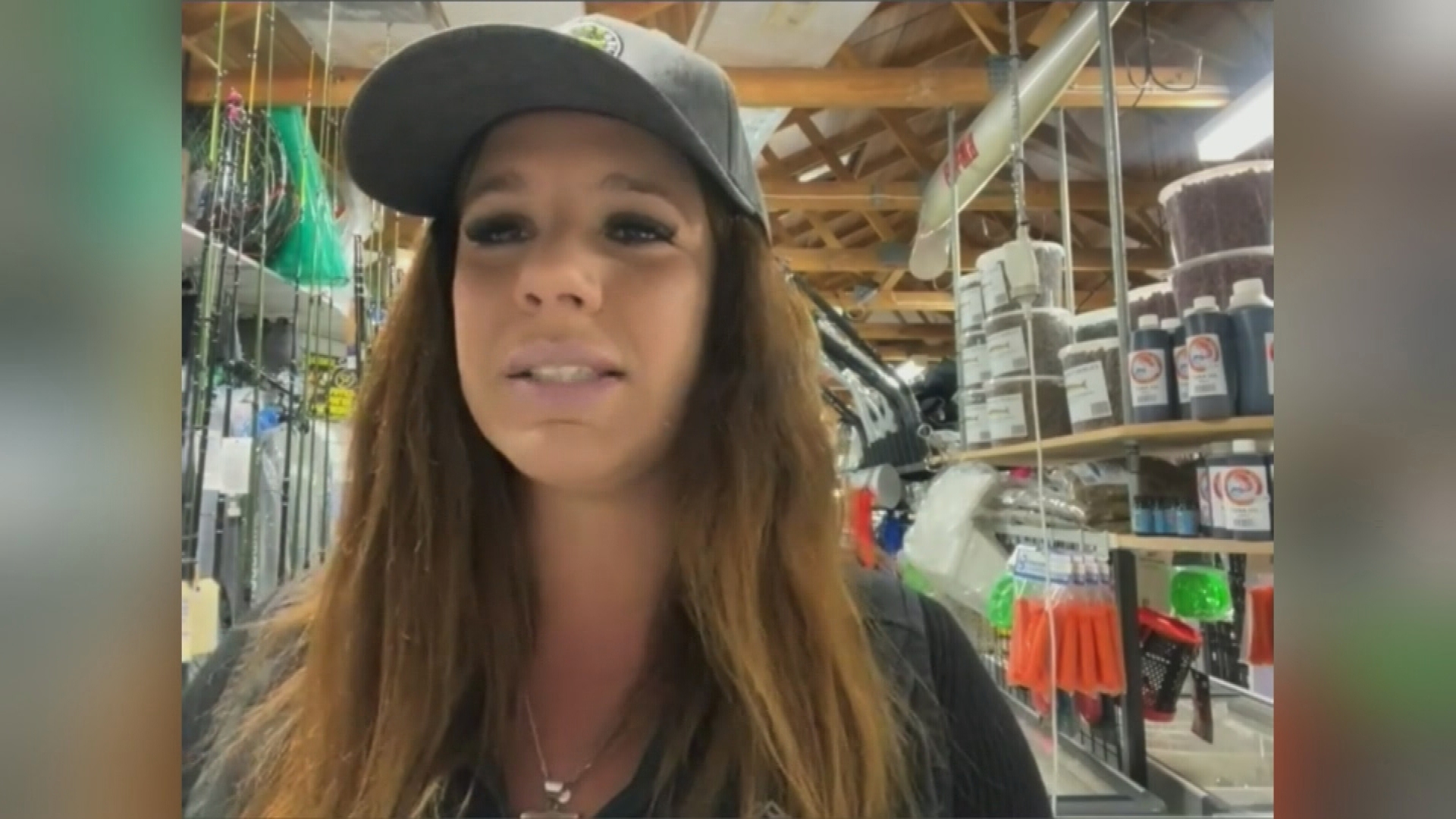 Izzy Sesto and her mates were targeting tuna off the coast of Cape Jaffa when they got the fright of their lives 