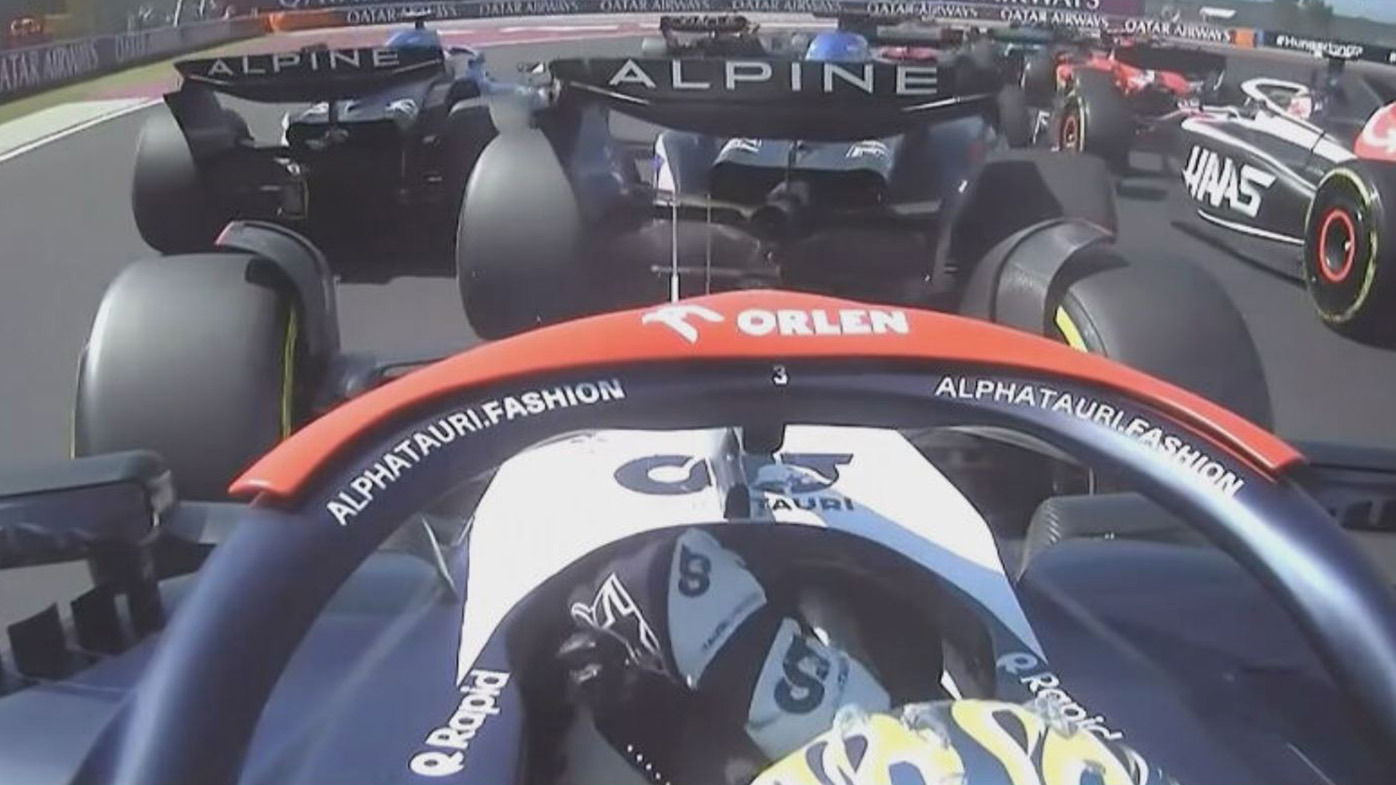 Daniel Ricciardo was hit from behind in his return to F1 at the Hungarian Grand Prix.