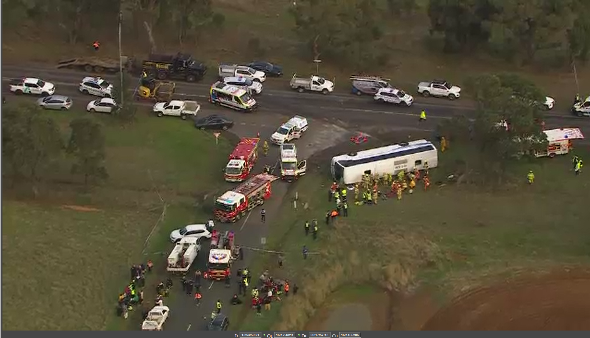 Stanley was driving 45 students from Exford Primary School in Eynesbury when Jamie Gleeson's truck crashed into the back of his bus.