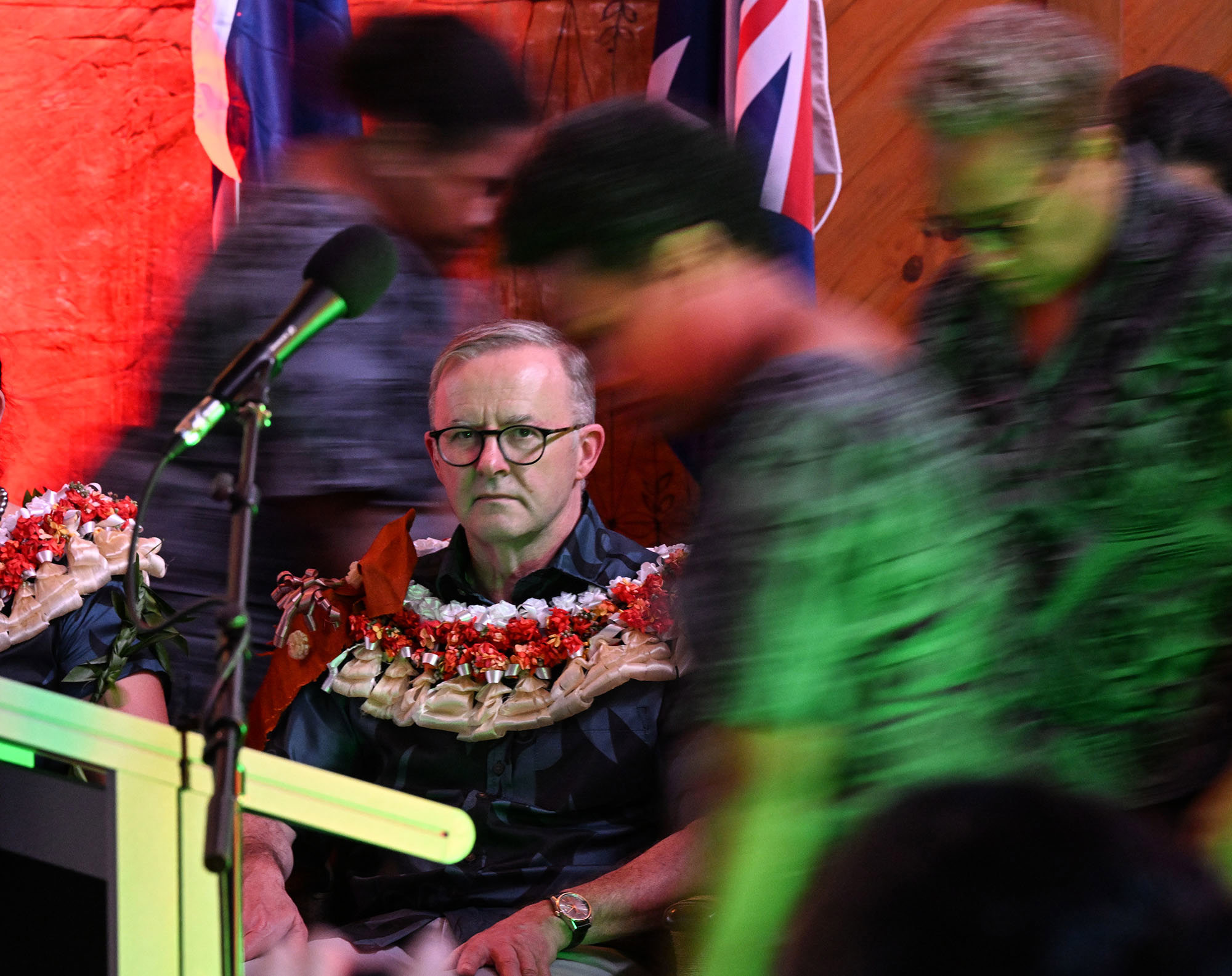 Anthony Albanese during the 2022 Pacific island forum in Suva, Fiji.