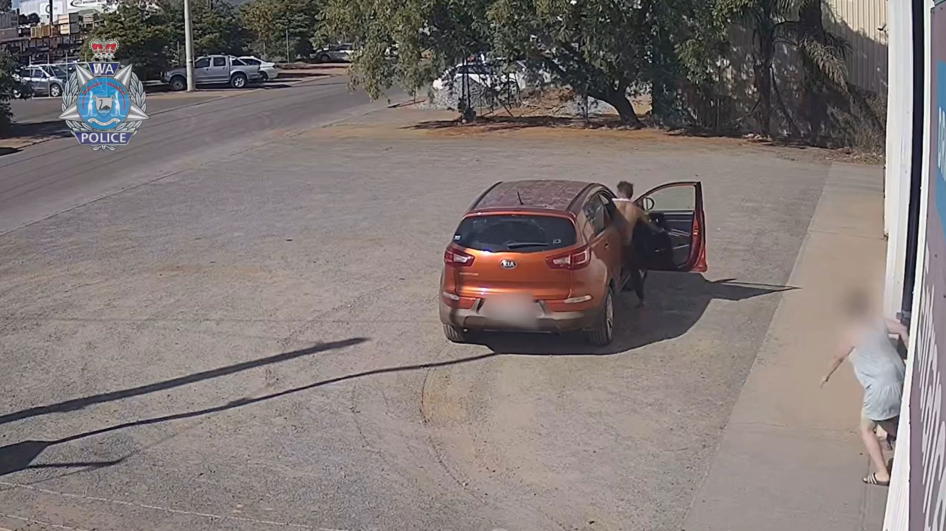 Police have released CCTV footage of a man stealing a car on the Great Eastern Highway.
