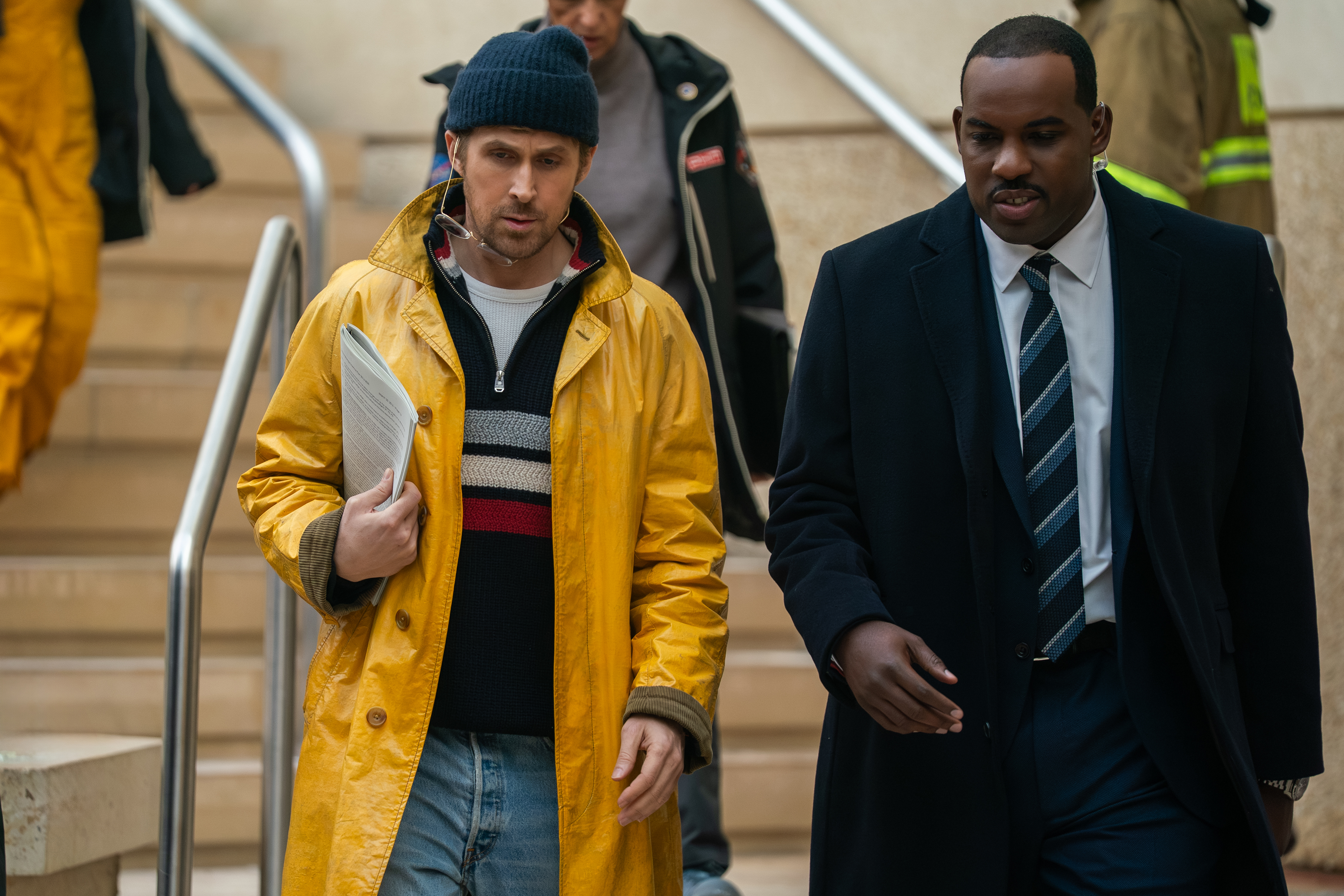 Ryan Gosling stars as Ryland Grace and Lionel Boyce as Carl in PROJECT HAIL MARY, from Amazon MGM Studios. Photo credit: Jonathan Olley © 2026 Amazon Content Services LLC. All Rights Reserved.