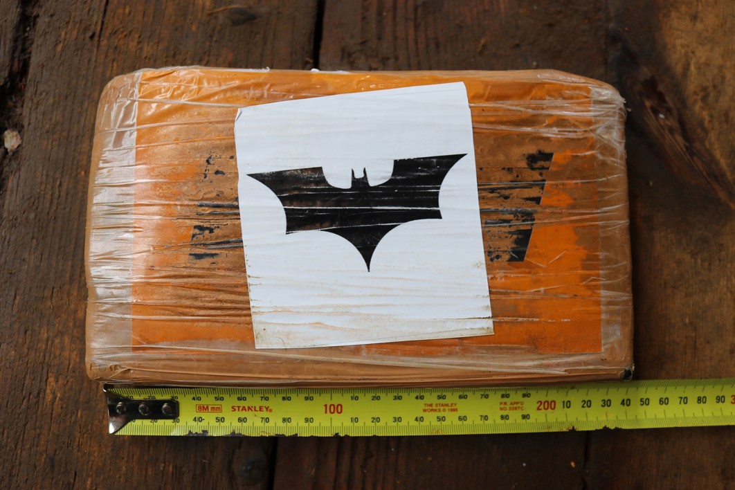 Some of the drugs were stamped with a Batman logo.