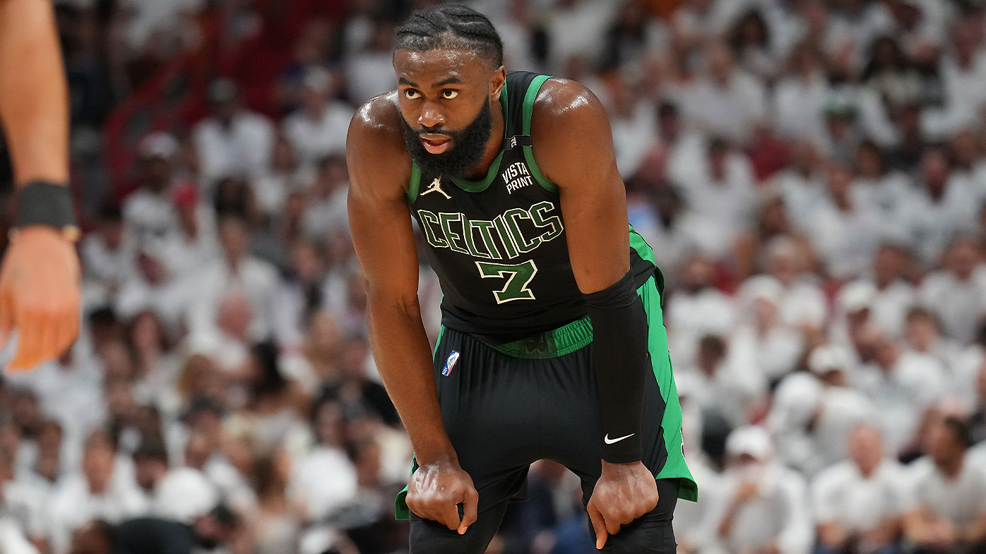 NBA: Jaylen Brown's insane response to 'trash' half leads Boston Celtics to  edge of NBA Finals vs Miami Heat