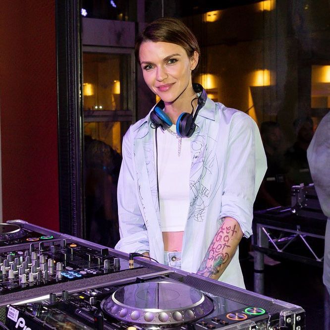 Ruby Rose DJing at Minus18 chairty's Rainbow Formal