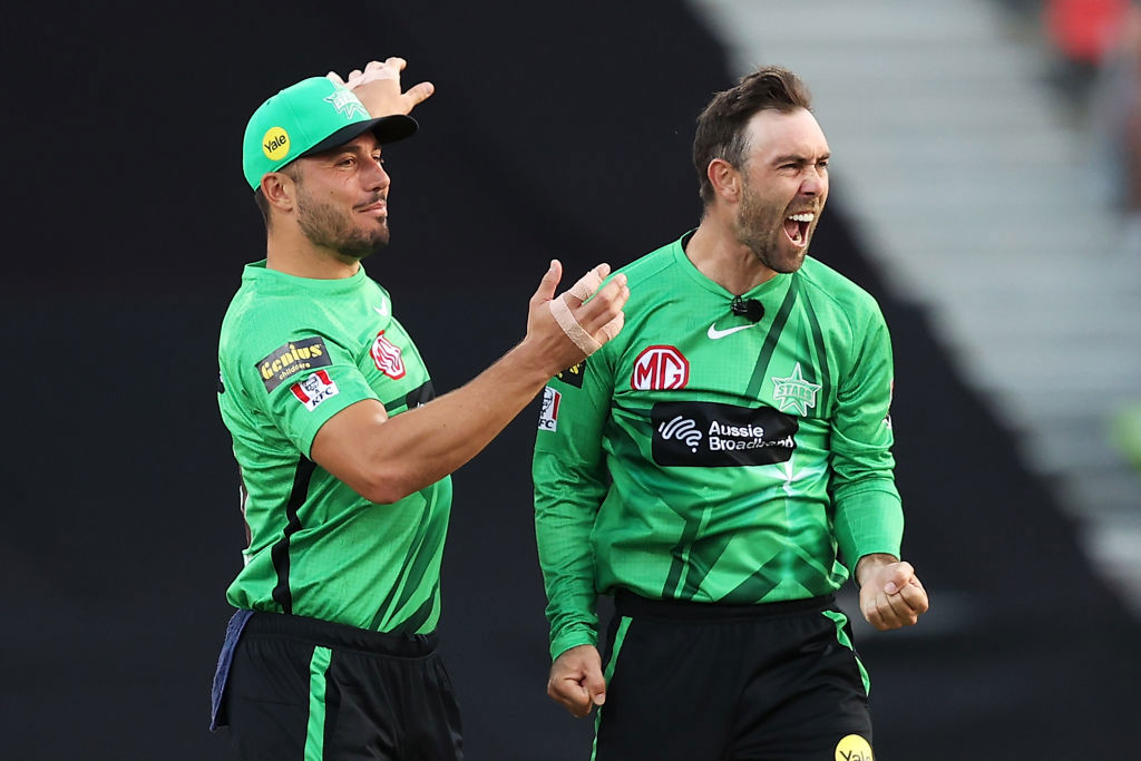 Marcus Stoinis and Glenn Maxwell of the Stars.