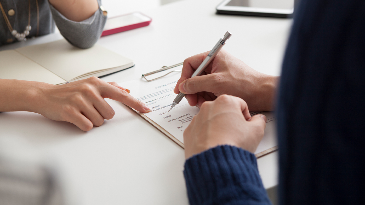 Bank loan lender appointment signing contract 