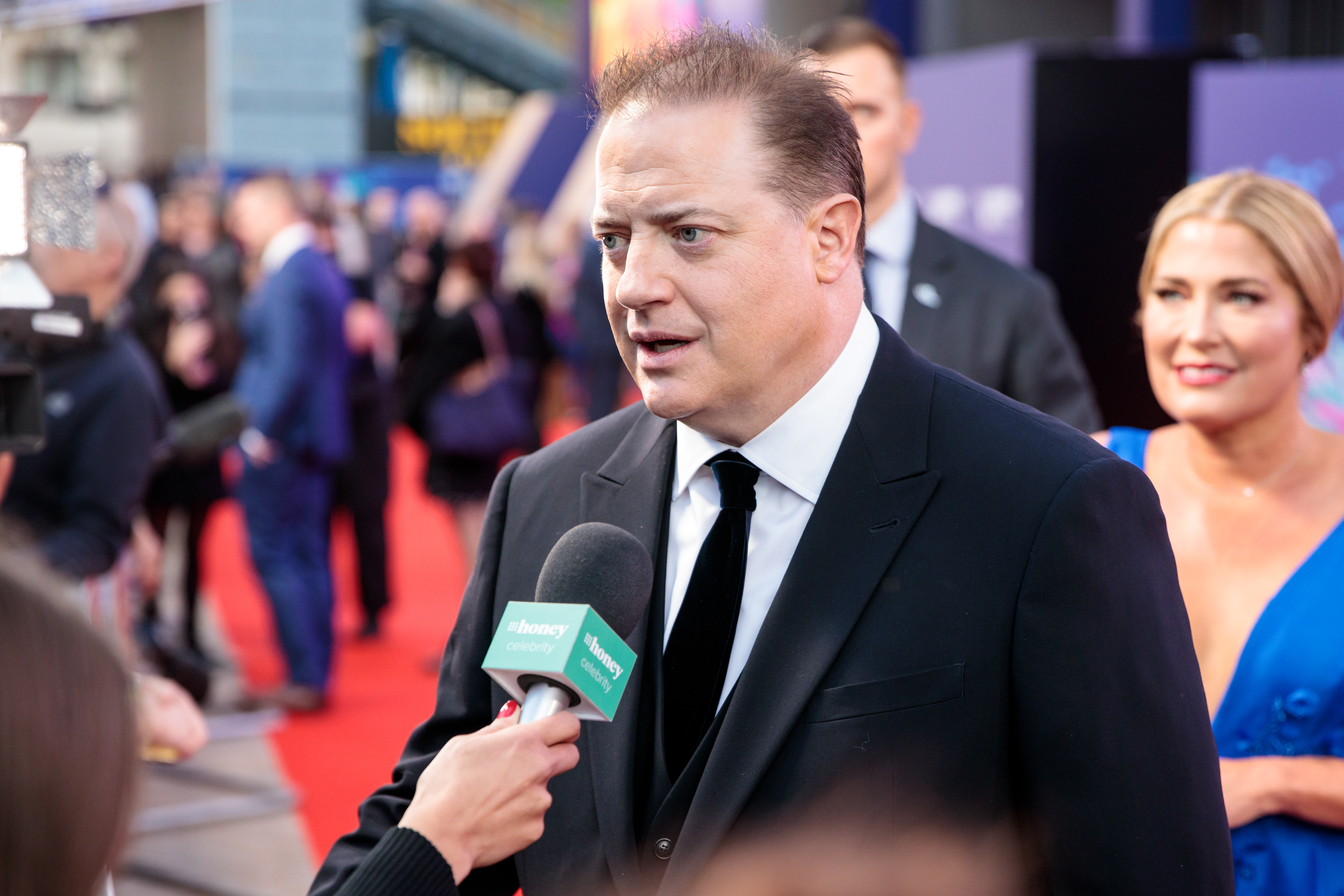 Brendan Fraser at the screening of The Whale at London Film Festival in London, England on 11th October 2022