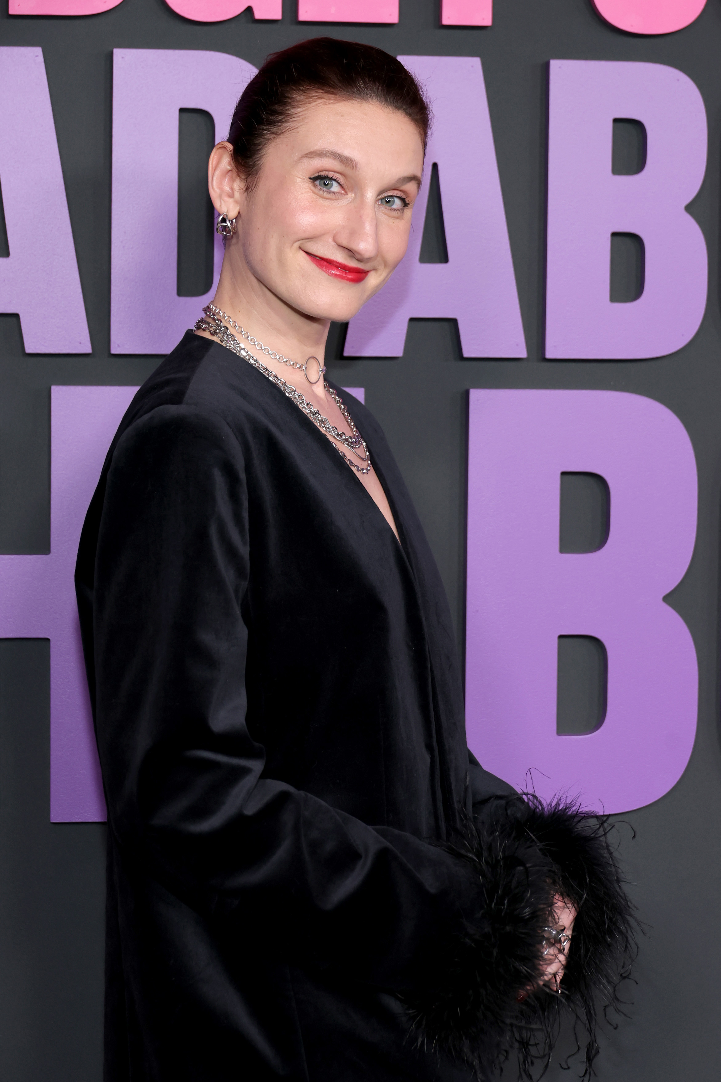 NEW YORK, NEW YORK - FEBRUARY 12: Bessie Carter attends Peacock's "Bridget Jones: Mad About The Boy" New York screening at Jazz at Lincoln Center on February 12, 2025 in New York City. (Photo by Michael Loccisano/Getty Images)