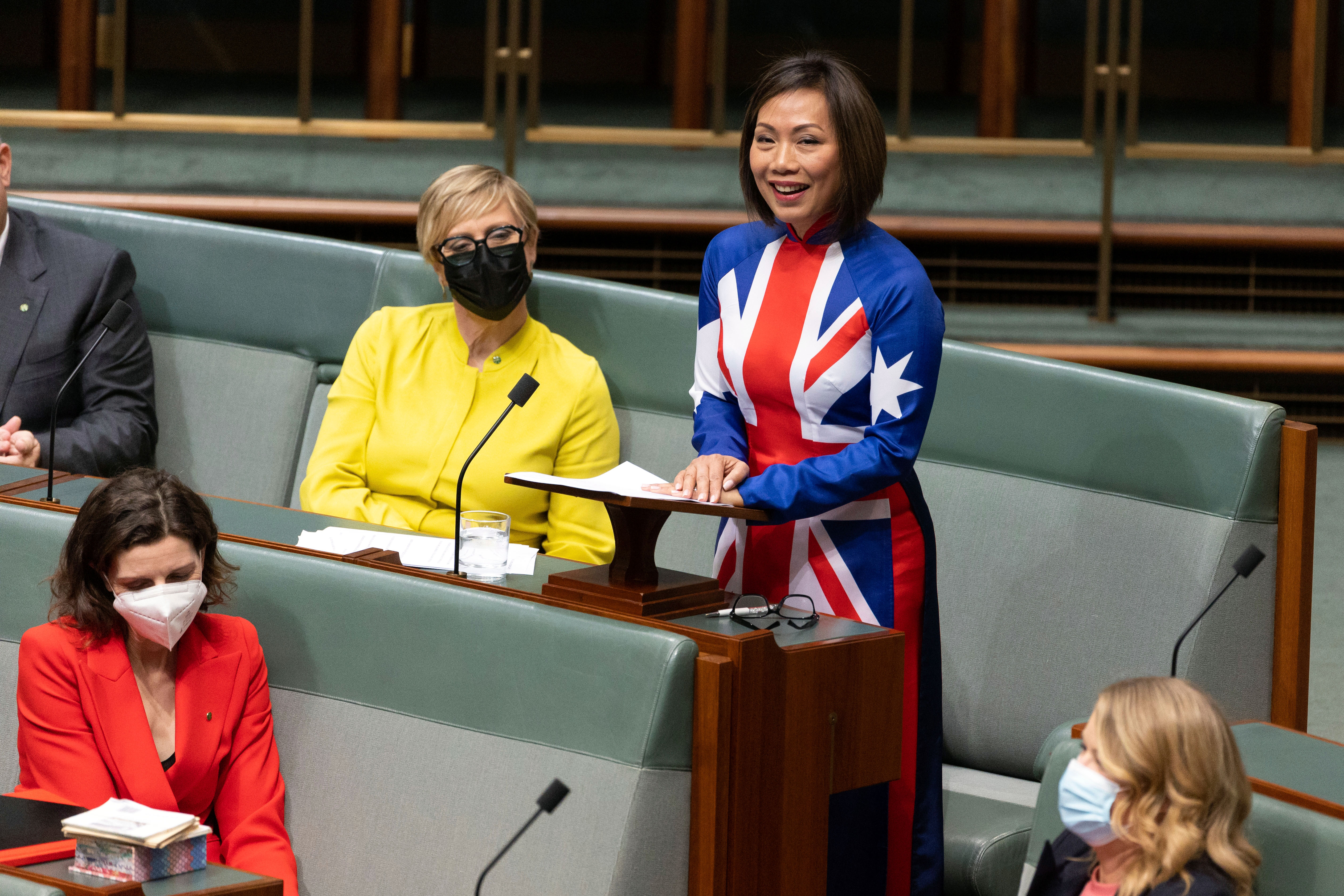 Member for Fowler, Dai Le, delivers her first speech in the House of Representatives at Parliament House