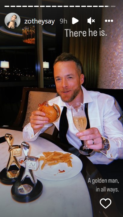 Hamish Blake attempts to recover after Logies win.