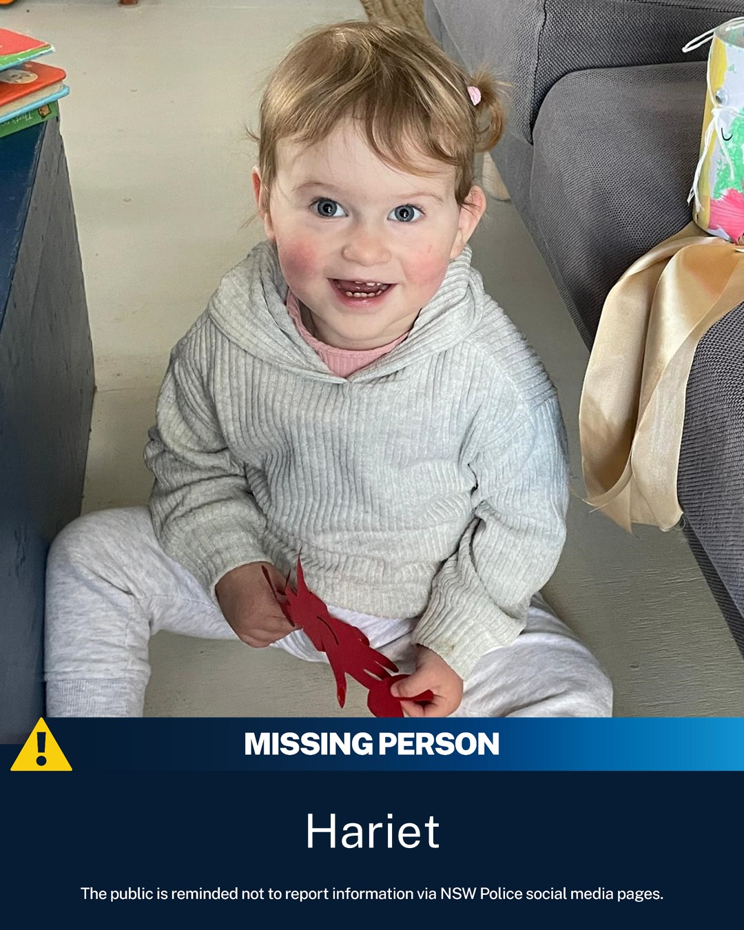 Missing toddler Hariet Kamlade