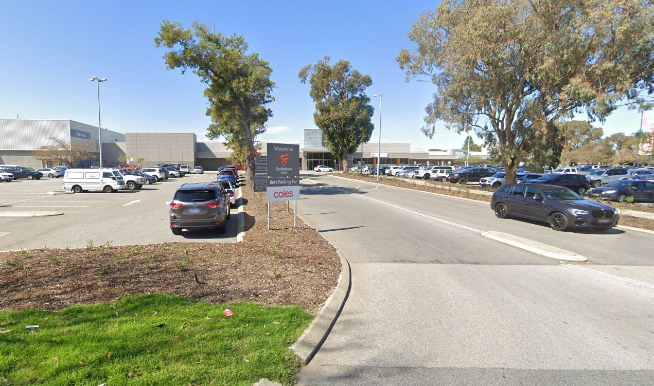 A man has been charged after he allegedly threatened a mother with an axe and stole her white Holden Commodore in a Perth car park. The 53-year-old arrived at Rockingham Shopping Centre at 5.20pm yesterday when he allegedly approached the woman in her 30s who was unloading her shopping and had her baby with her.