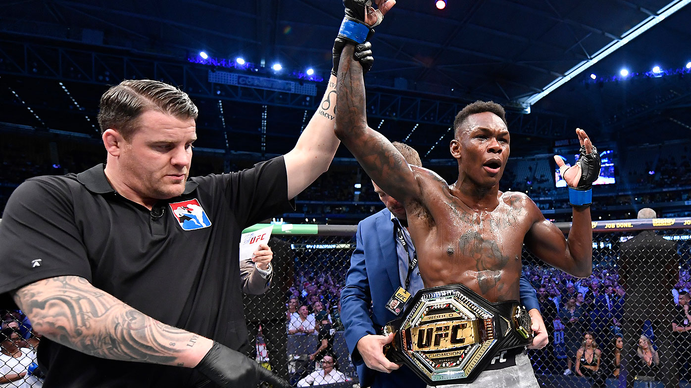 UFC 243: Israel Adesanya wins middleweight title TKO win over Robert ...