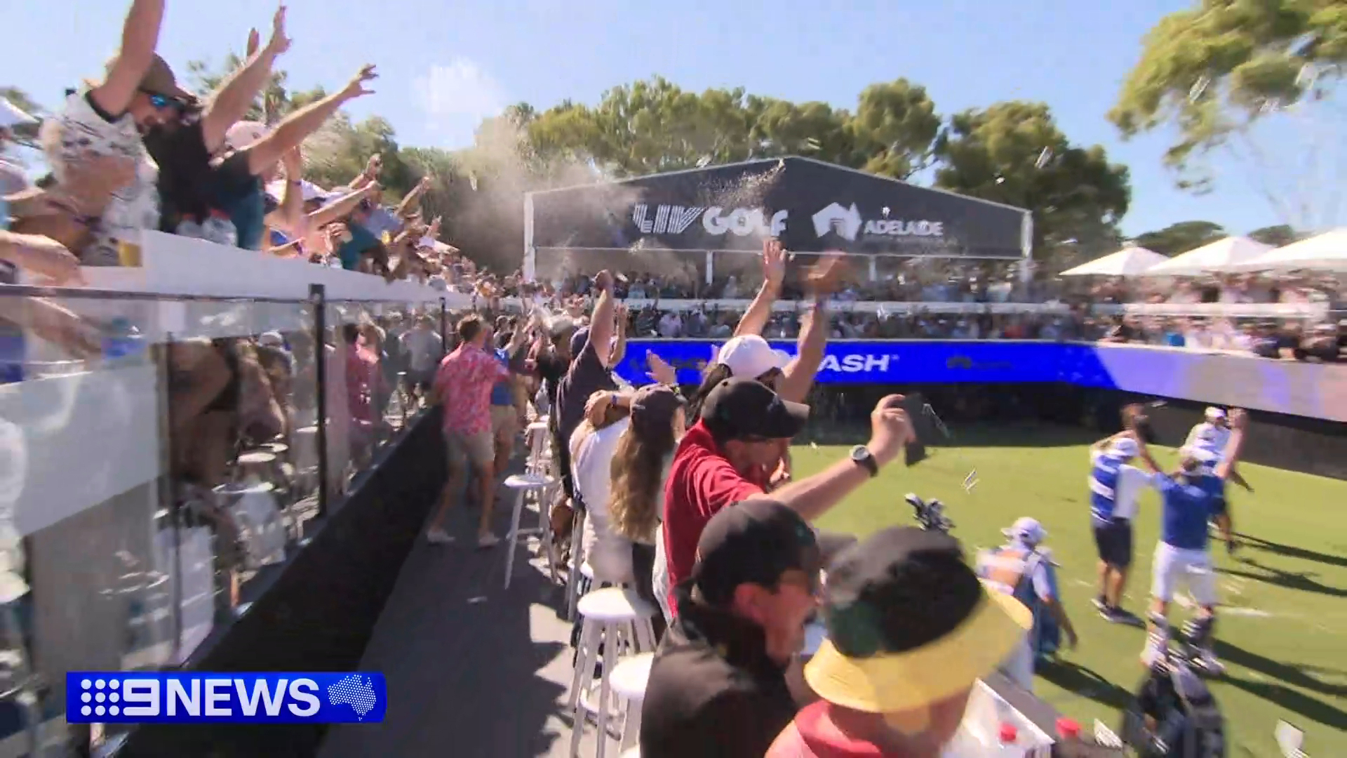 Adelaide's LIV Golf fan event draws crowds despite scorching weather
