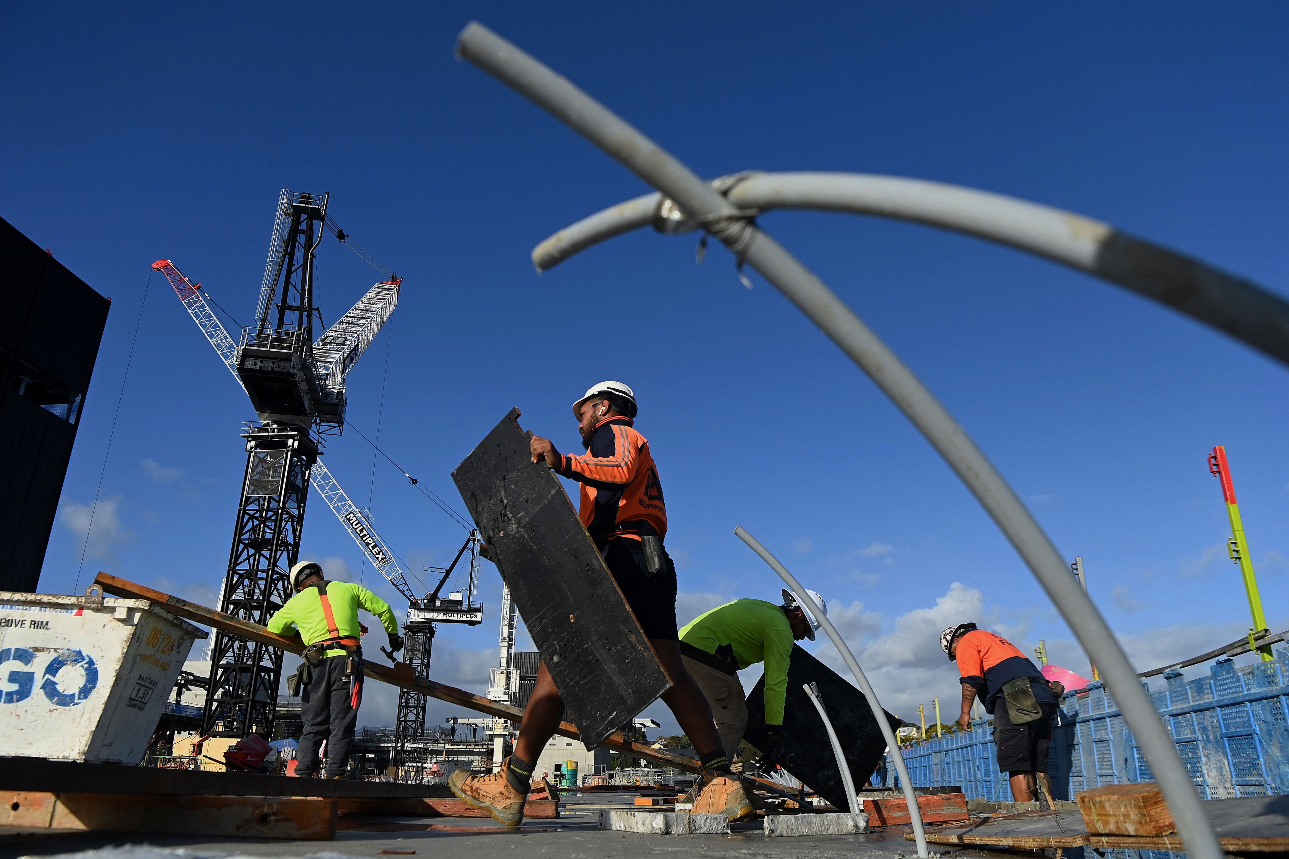 A construction site in Sydney