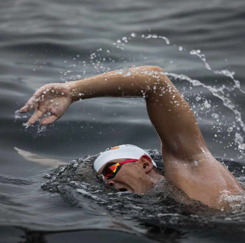 Andy Donaldson swimming in Los Angeles, United States, in 2023
