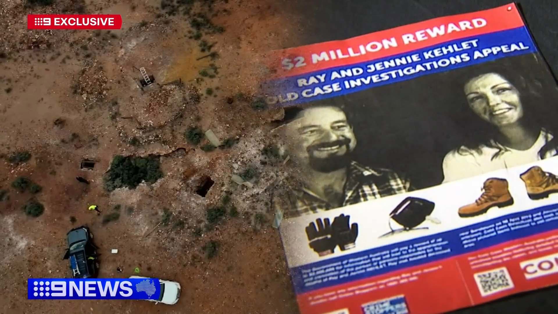 Cold Case investigators revealing three key items: A set of gloves, women's work boots, and a distinctive key.