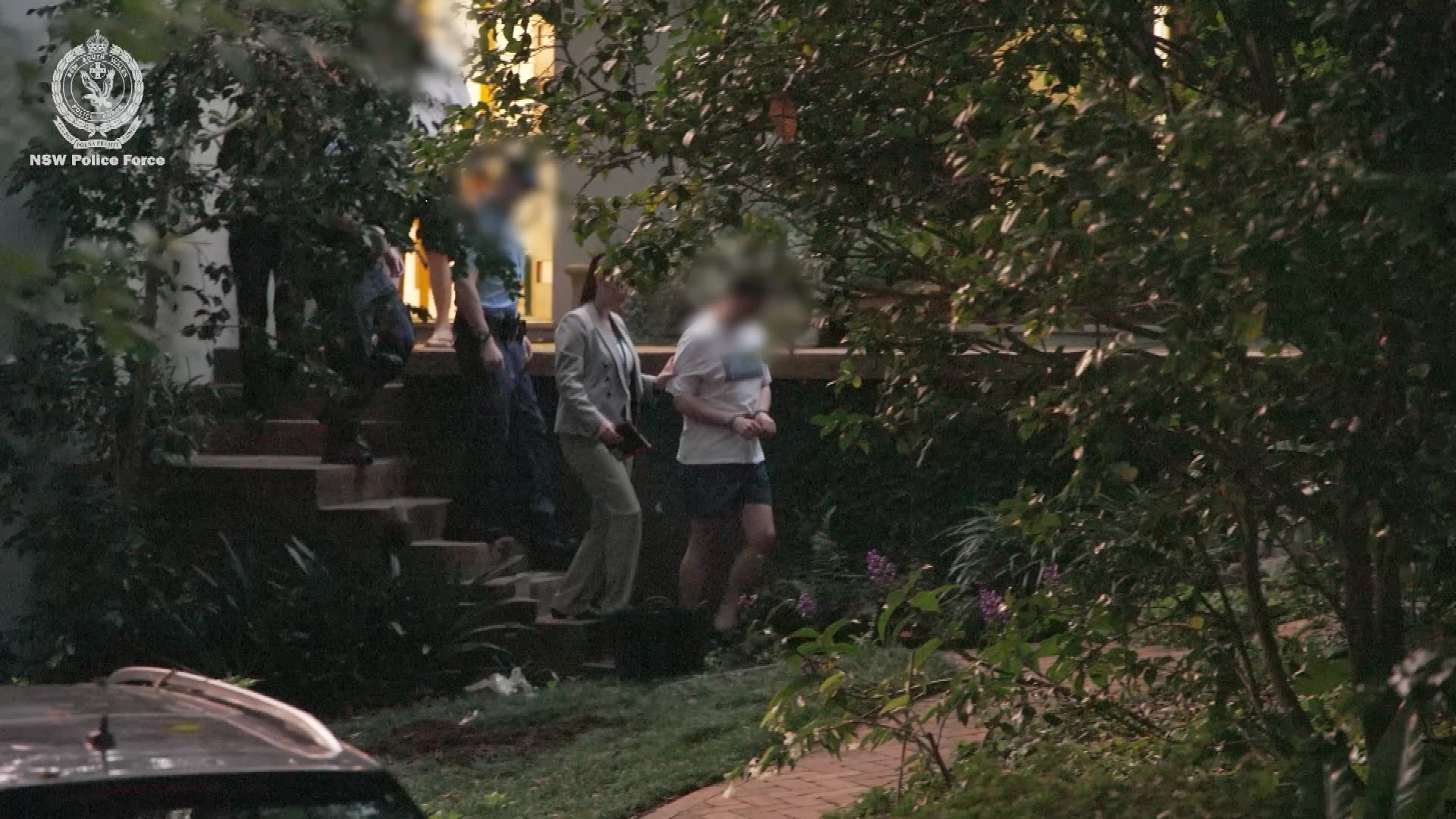 Multiple electronic devices were seized from the property, and police will allege child abuse material was uncovered.