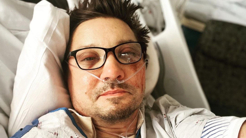 Hawkeye star Jeremy Renner thanked well-wishers for their "kind words" in his first post to social media since his New Year's Day snow plowing accident.