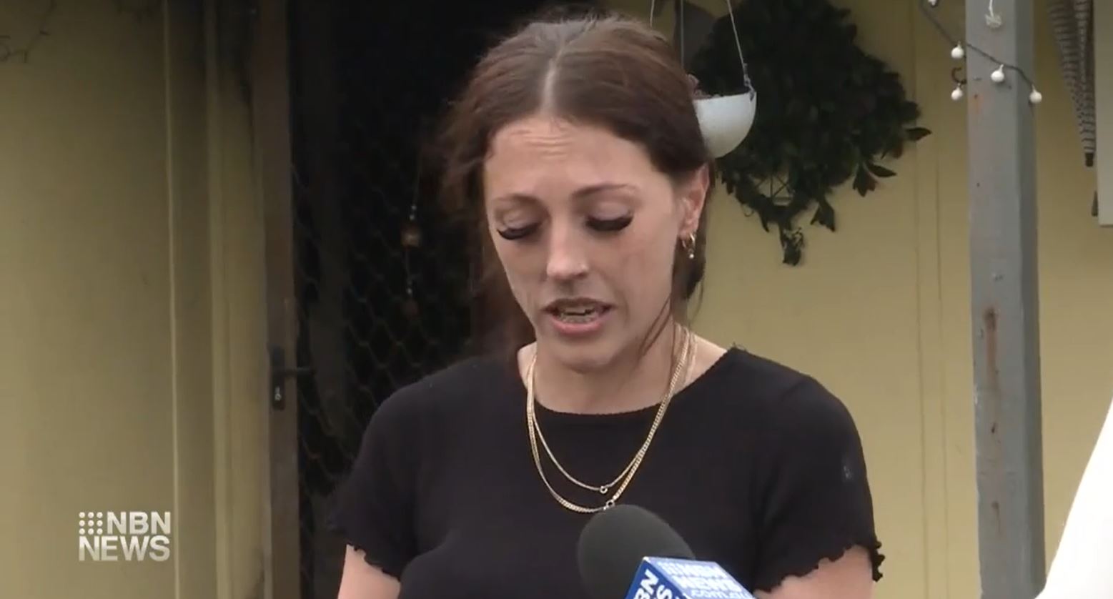 Candice Bowen was with her children when three men broke in around 9pm, assaulted her and leaving the home to burn.
