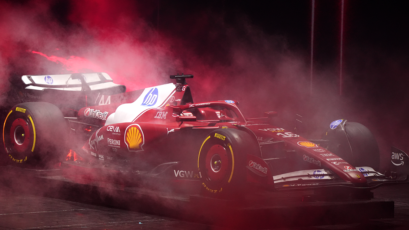 Ferrari livery for the 2025 season is launched during the F1 75 Live launch event.