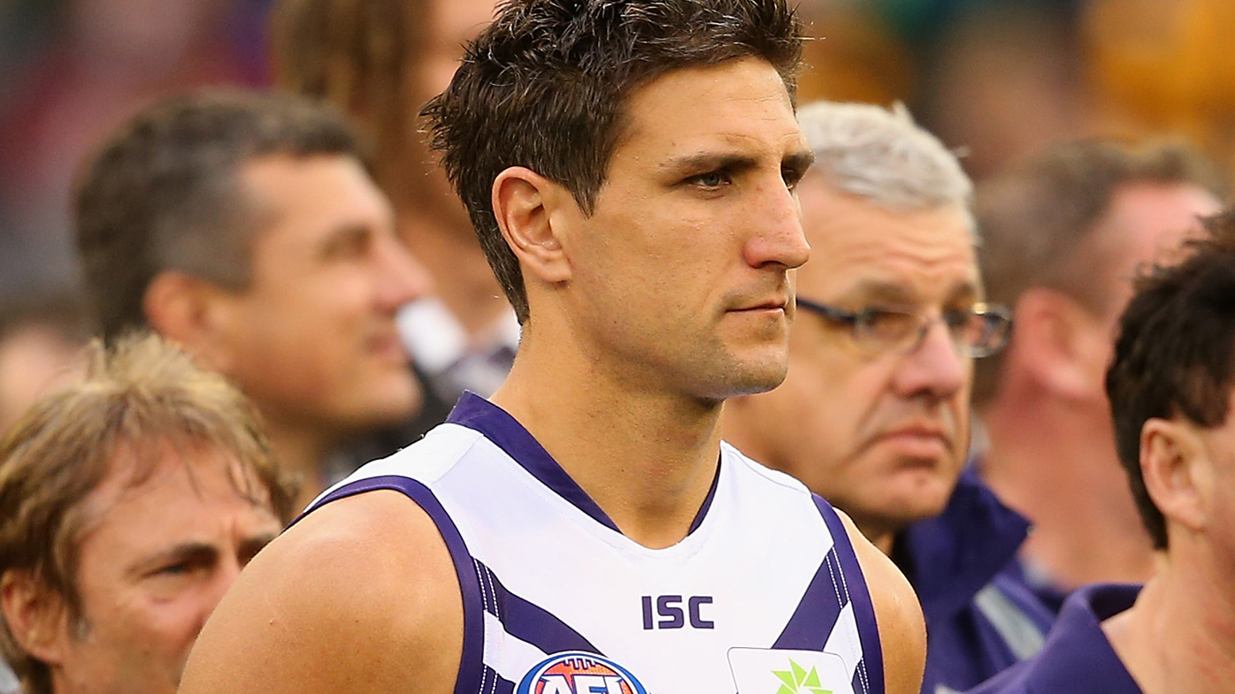 Fremantle captain Matthew Pavlich after his side's loss to Hawthorn in the 2013 AFL grand final.
