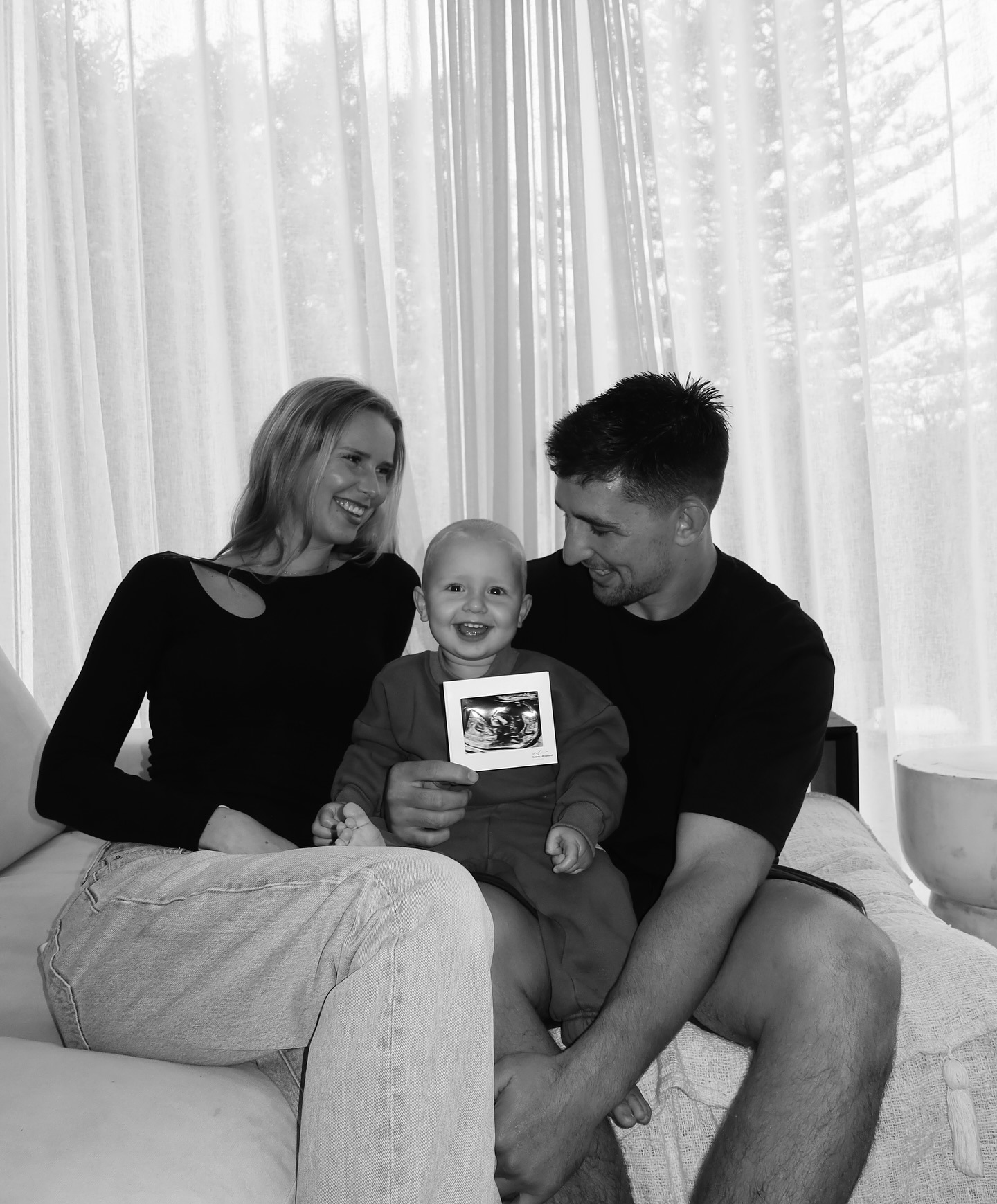 Victor Radley and Taylah Cratchley baby announcement