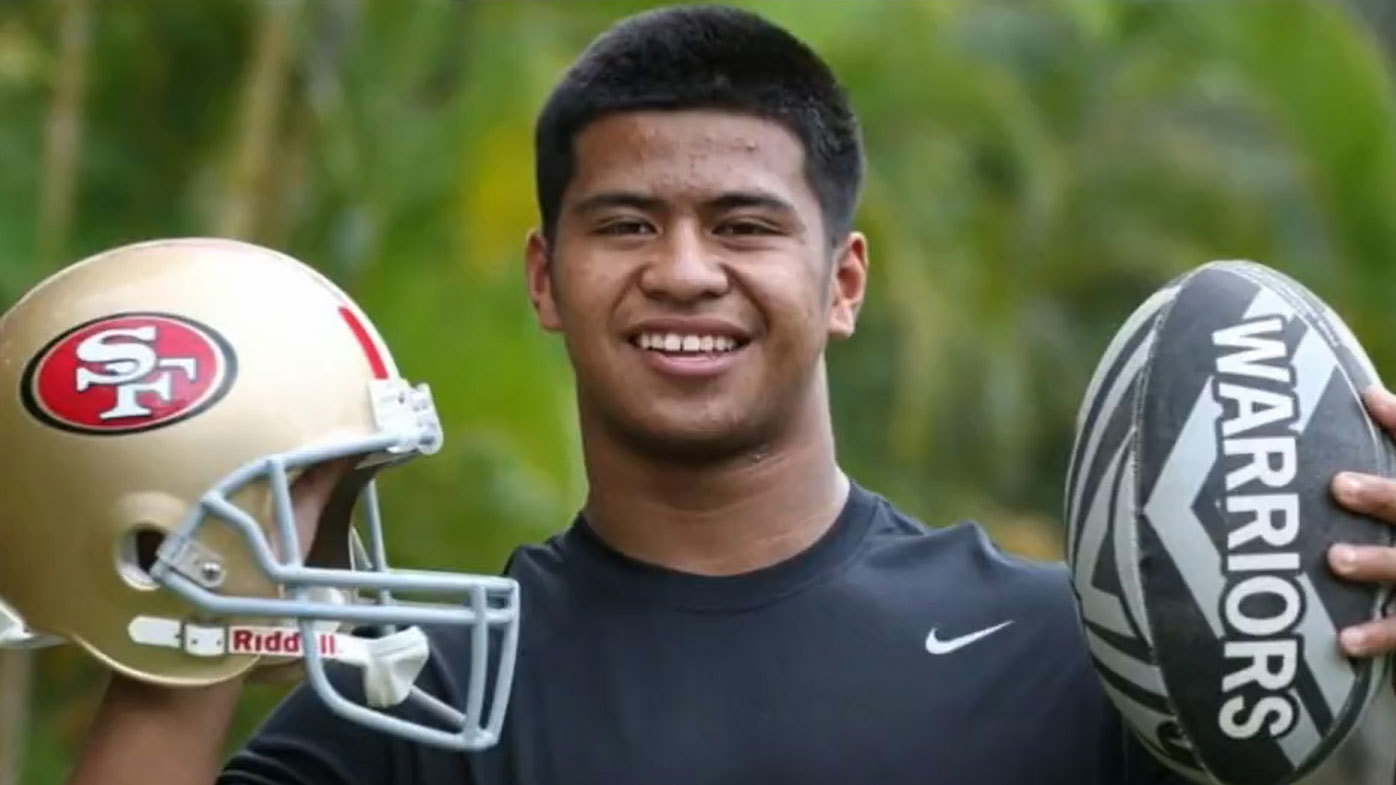 A teenage Haas pictured during his trial period with the Warriors in 2016