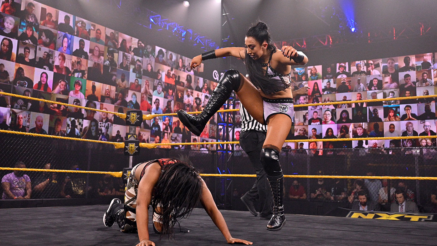Indi Hartwell in action on WWE NXT