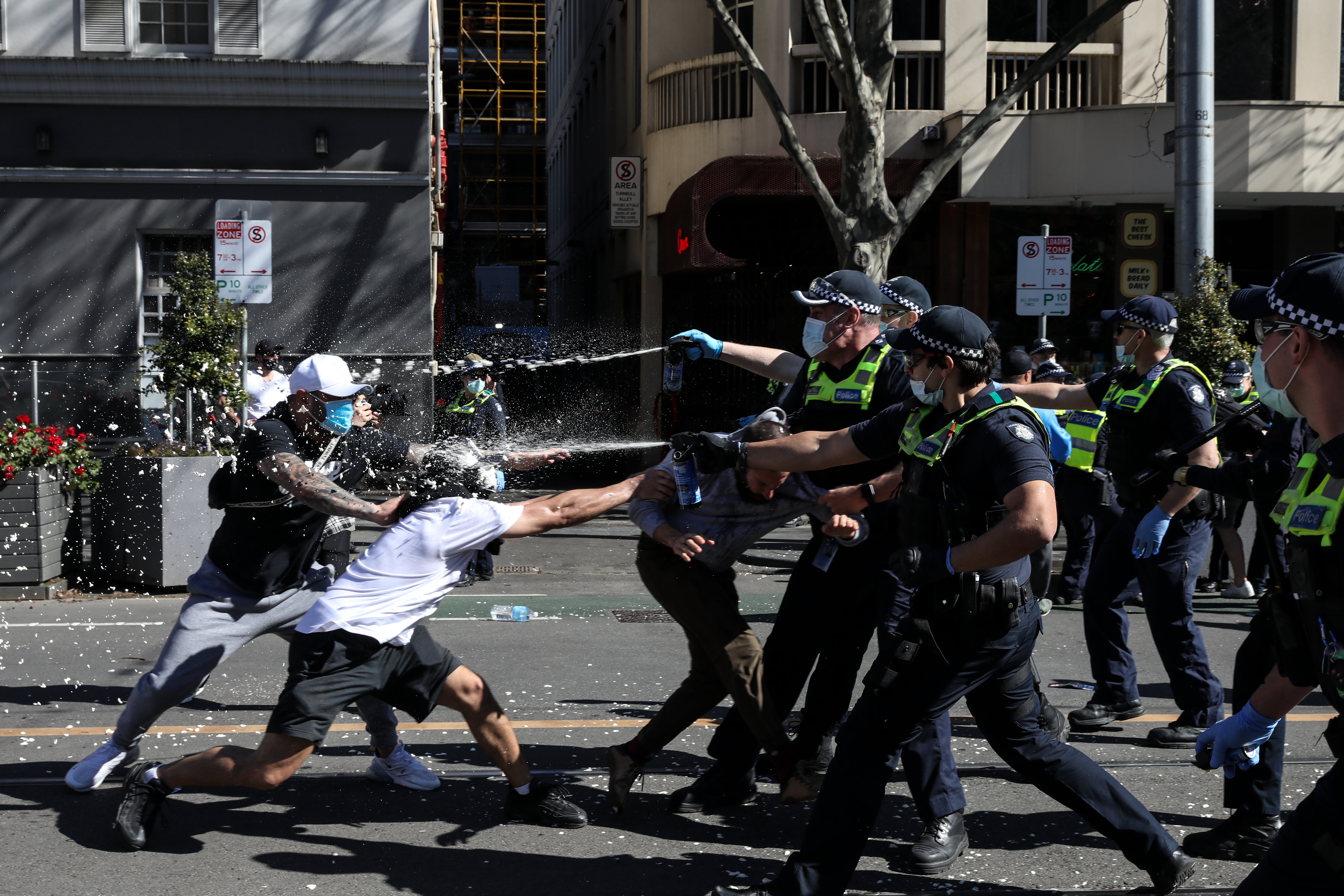 Melbourne anti-lockdown protests, Saturday August 21, 2021