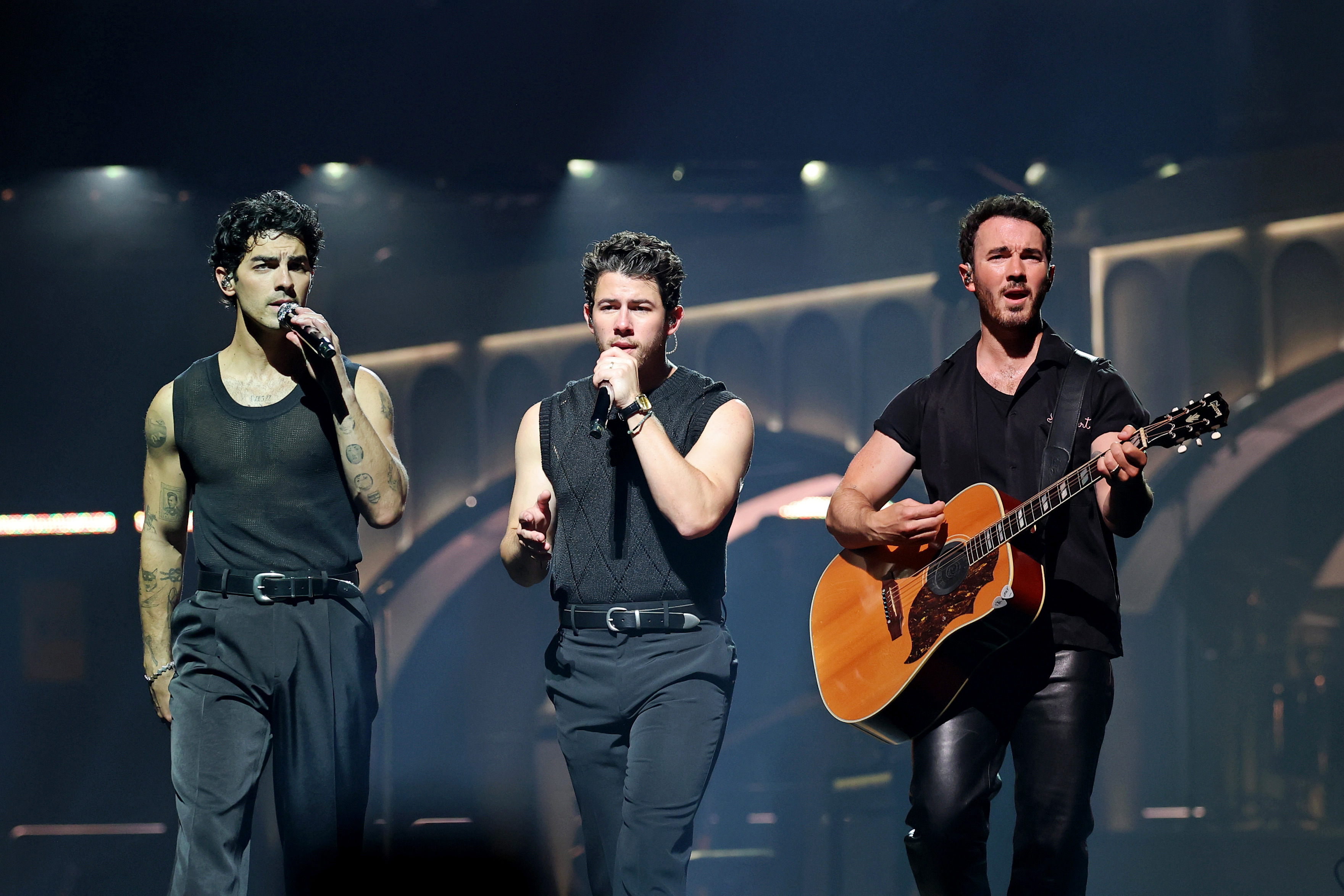  JONAS20 Greetings From Your Hometown Tour at Intuit Dome on September 6, 2025 in Inglewood, California. (Photo by Amy Sussman/Getty Images for Live Nation)