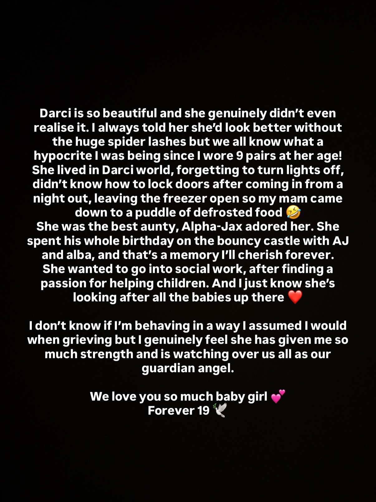Holly Hagan, former Geordie Shore star announces the death of her sister Darci
