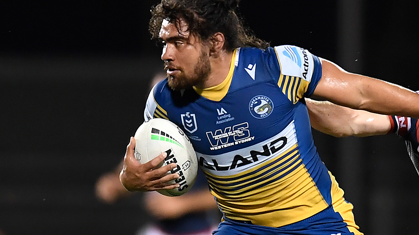 Isaiah Papali'i in action for Parramatta.