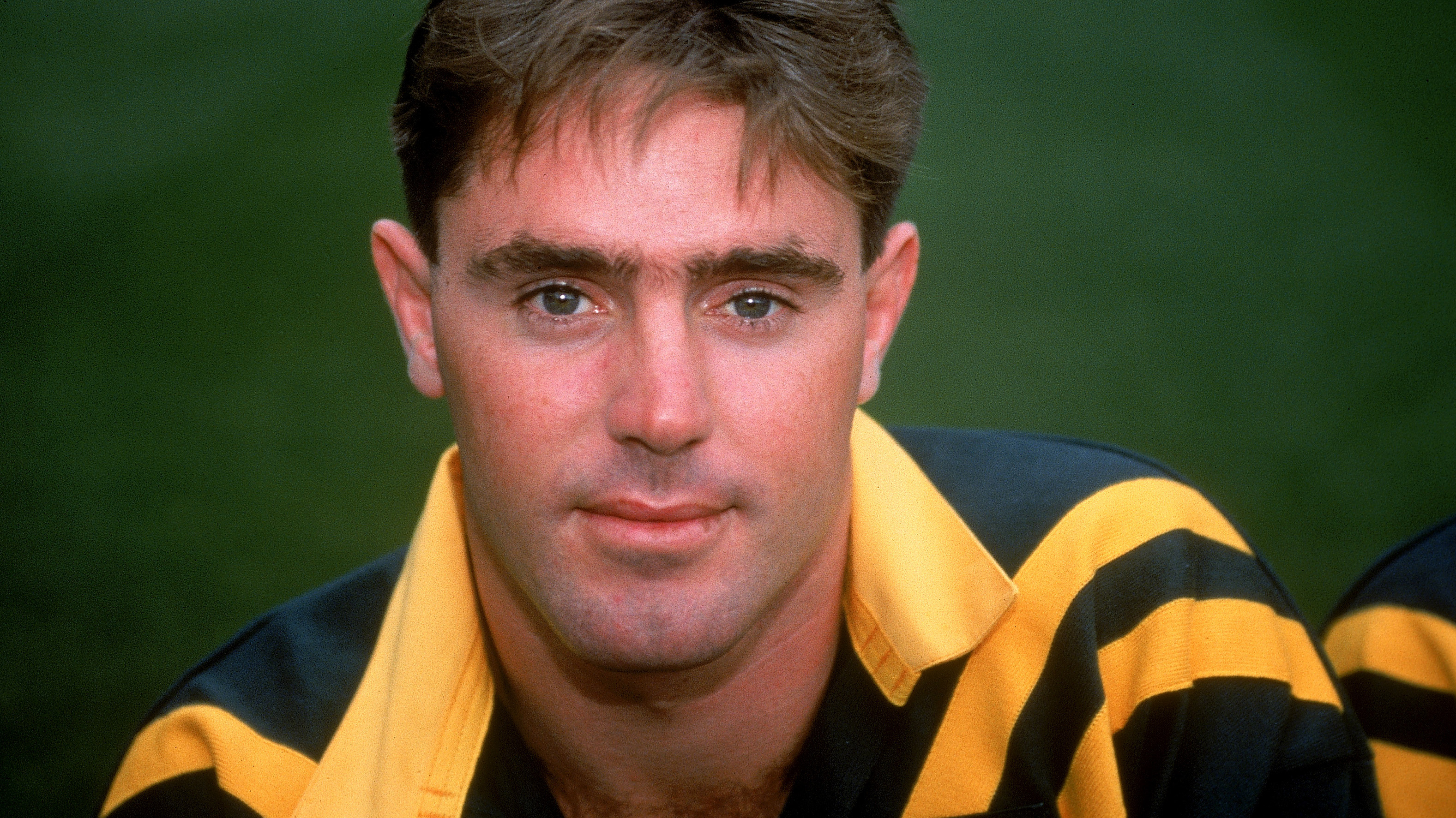 1994: Brad Fittler of the Kangaroos poses for a photo during the Australian Kangaroos Rugby League photocall for the upcoming tour of Great Britain held in England. (Photo by Clive Brunskill/Getty Images)
