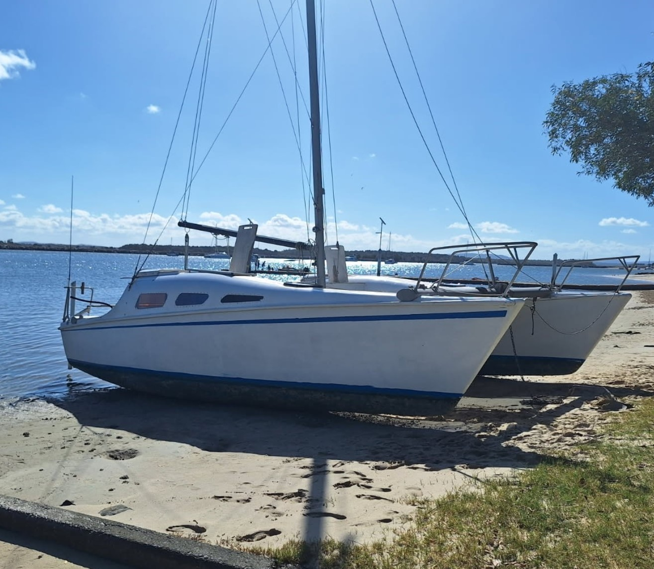 A search is underway for two men after their boat disappeared off the NSW coast on its way to Queensland. 