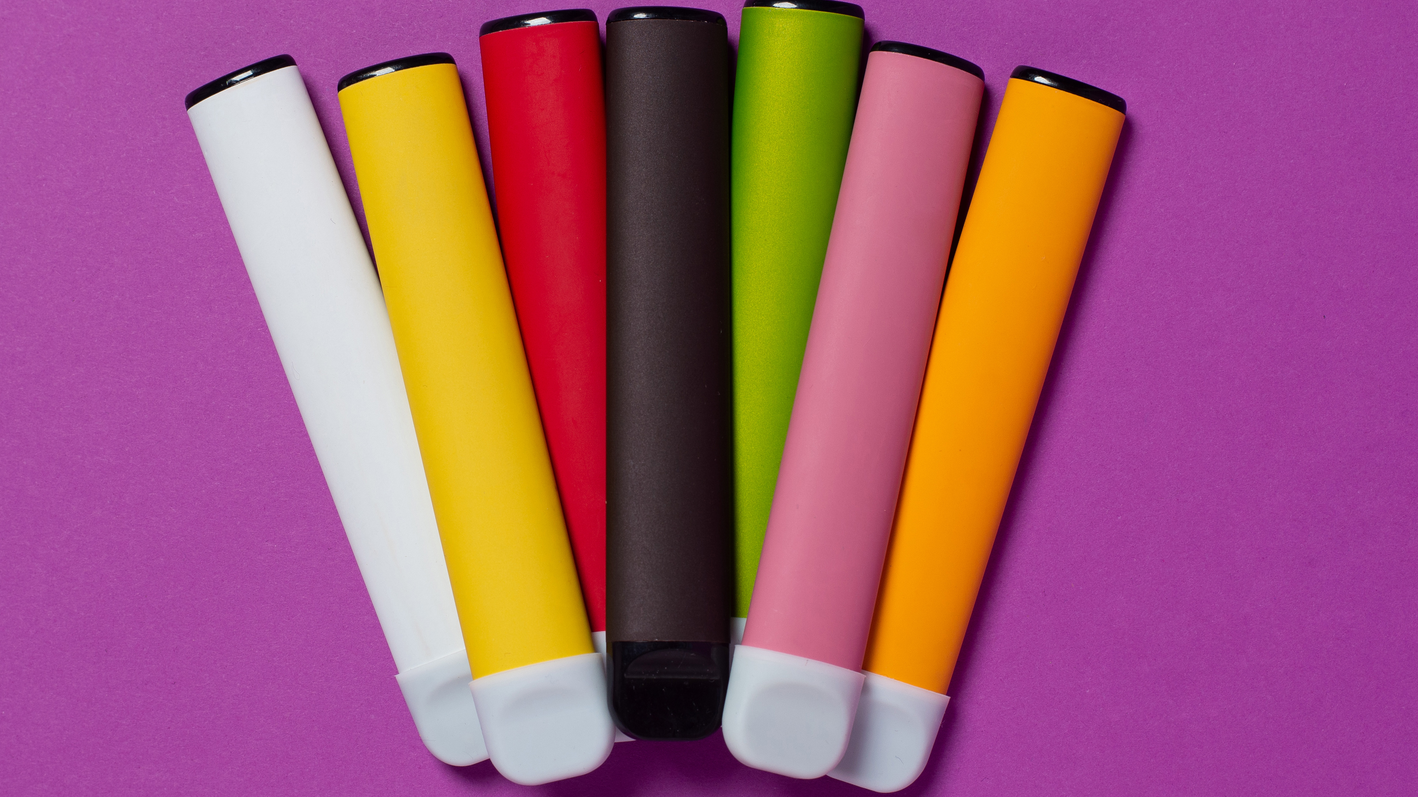 Colourful vapes or e-cigarettes can be harmful. (file image)