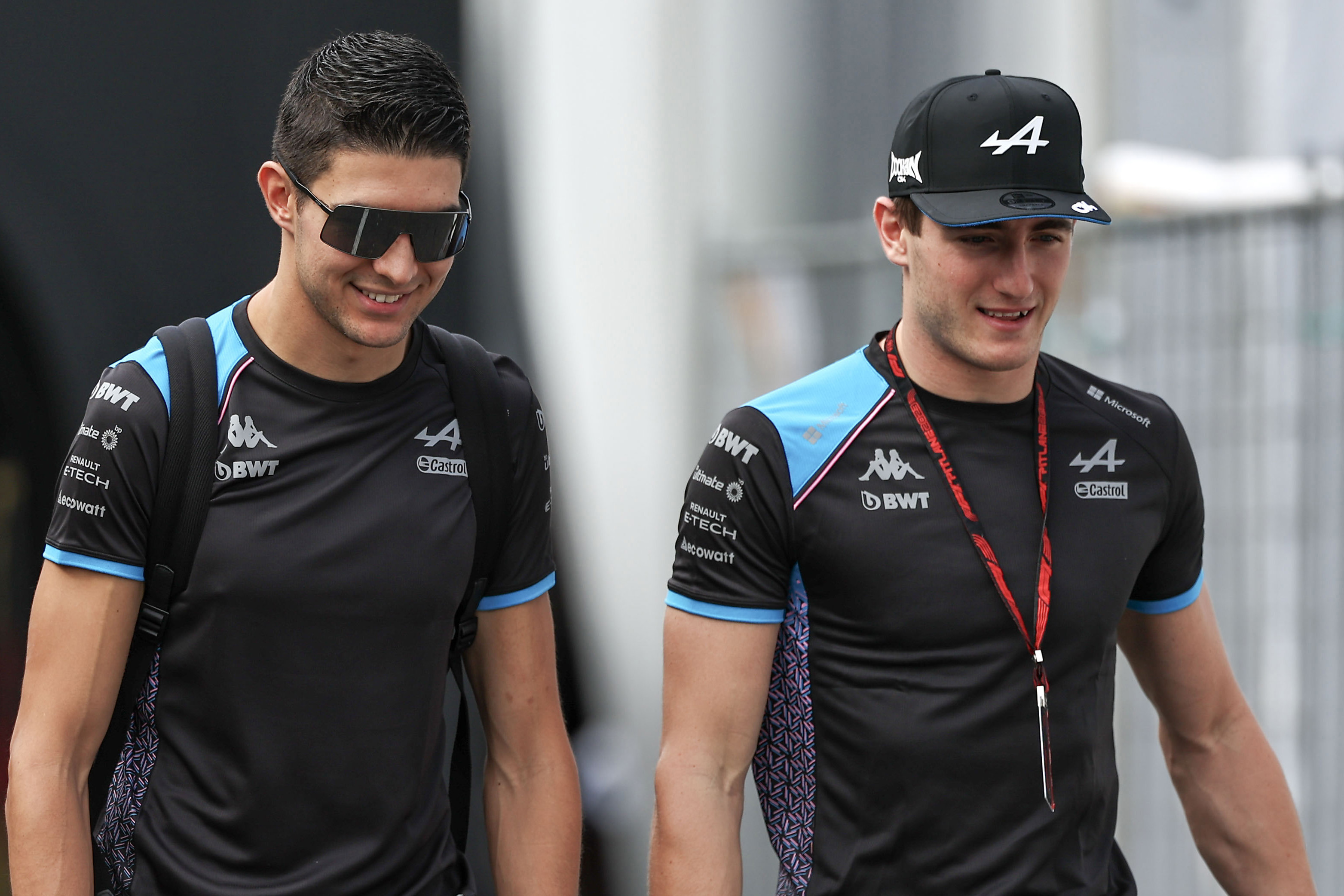Esteban Ocon and Alpine reserve driver Jack Doohan.