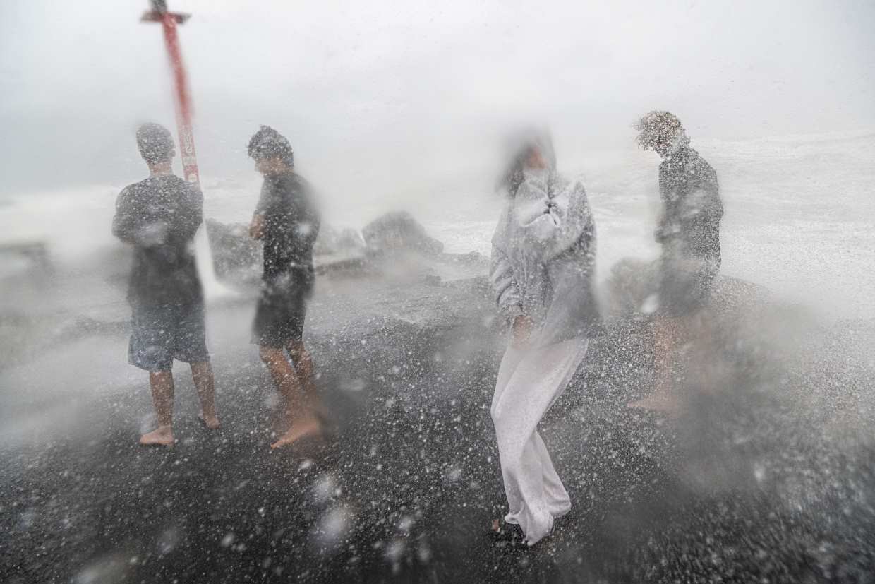 Authorities warn 'idiot' beachgoers to stay away from treacherous coastline