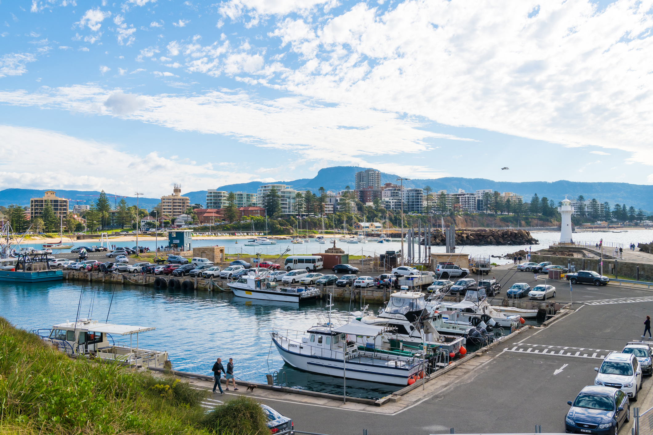 A 58-year-old fisherman died after being swept into the water in Wollongong Harbour in the NSW Illawarra region about 6am.