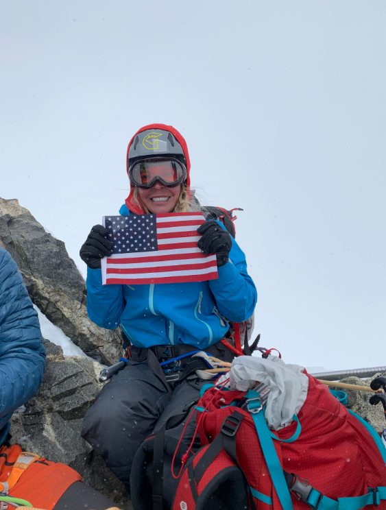 Jenn Drummond summited Dykh-Tau September 16, 2021.