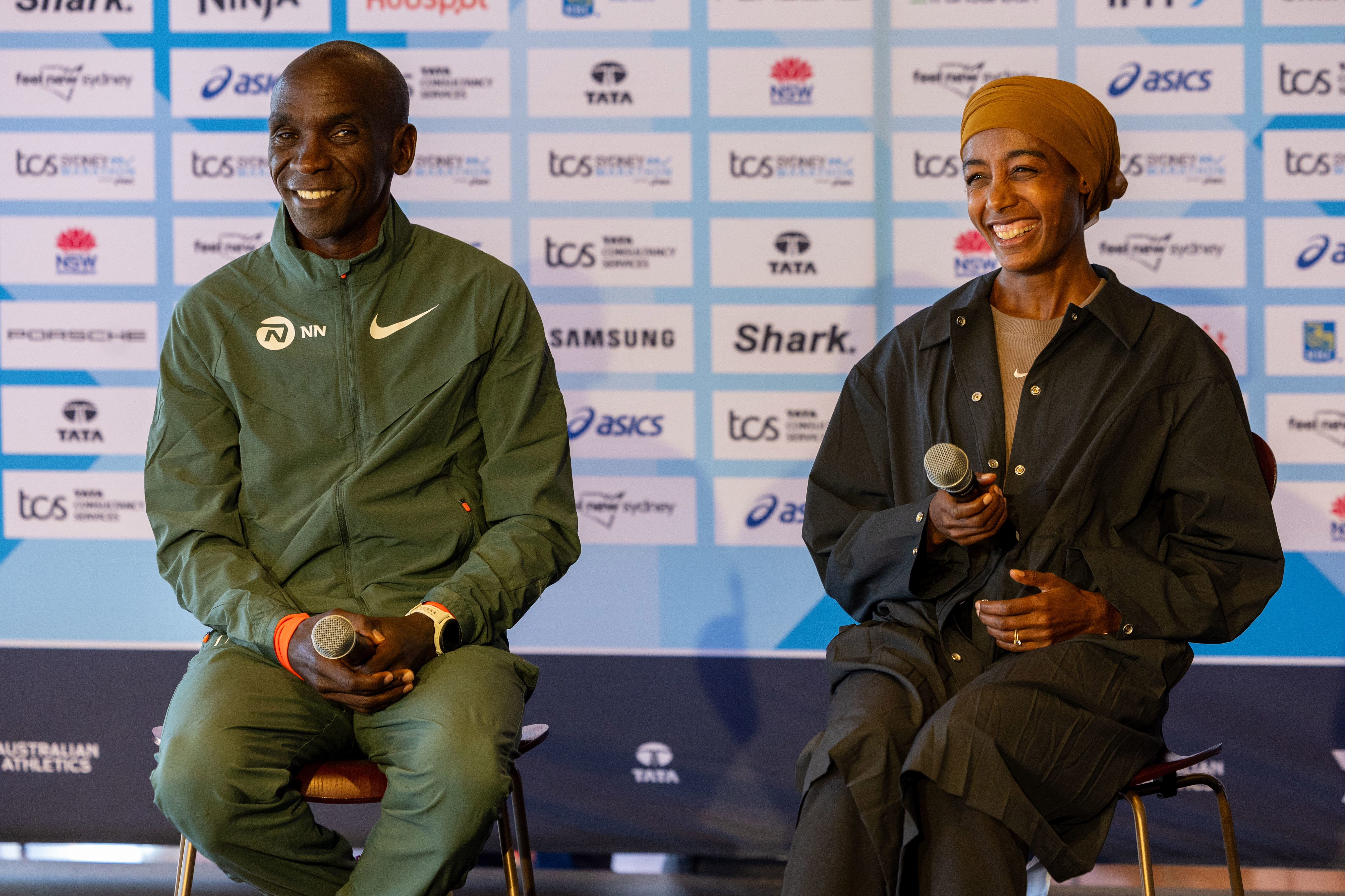 Eliud Kipchoge and Sifan Hassan.