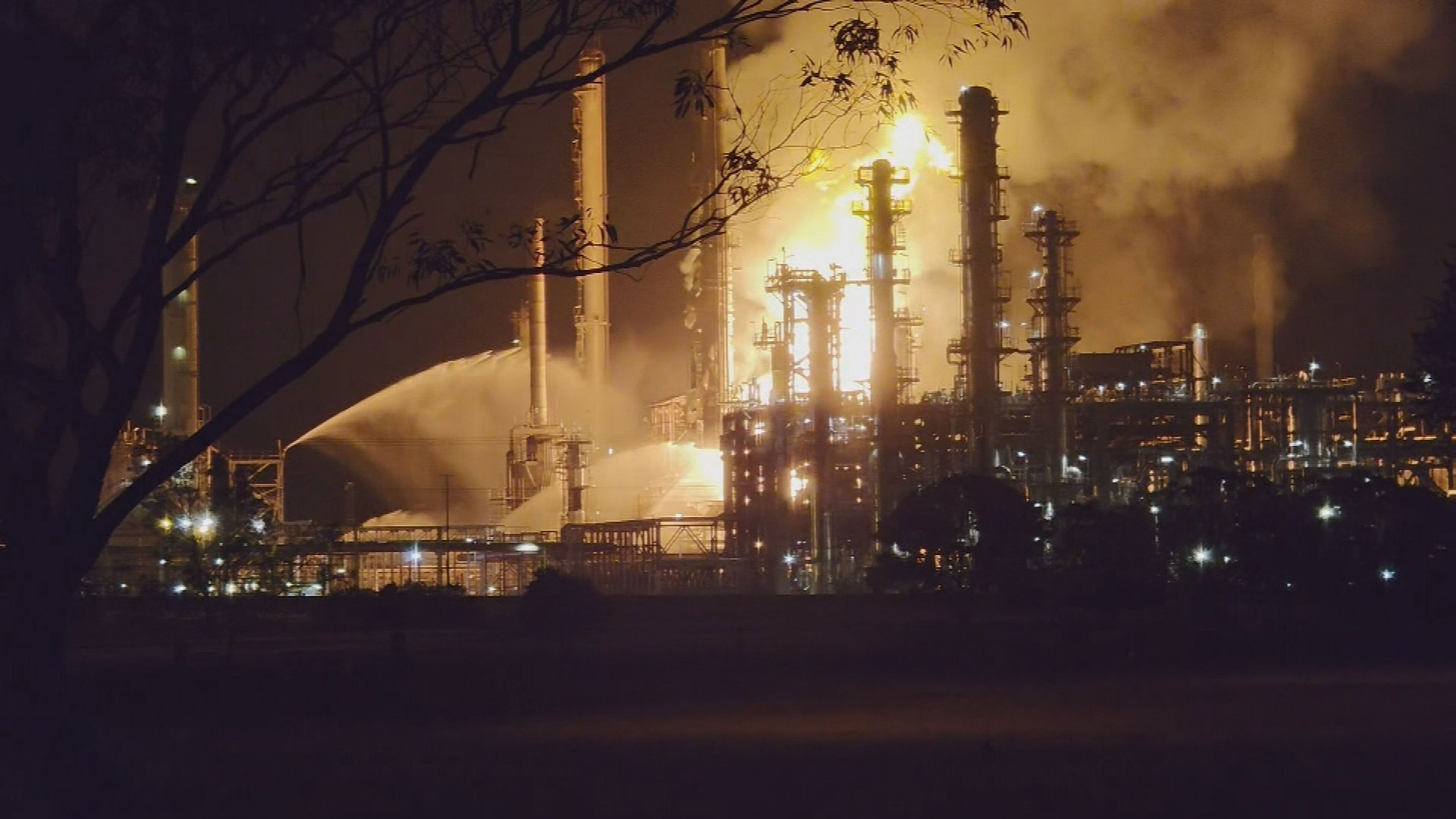 Viva Energy Corio oil refinery fire 