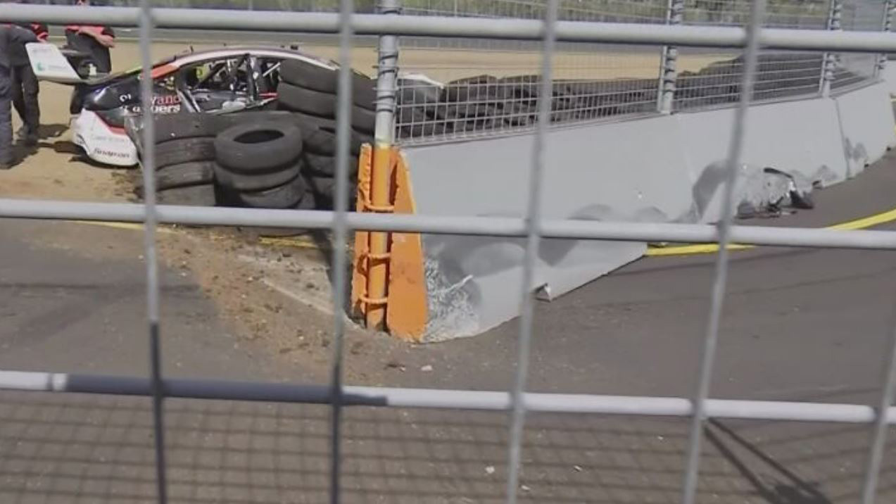 Supercars Will Brown Pukekohe crash Massive 56G crash leaves Supercar