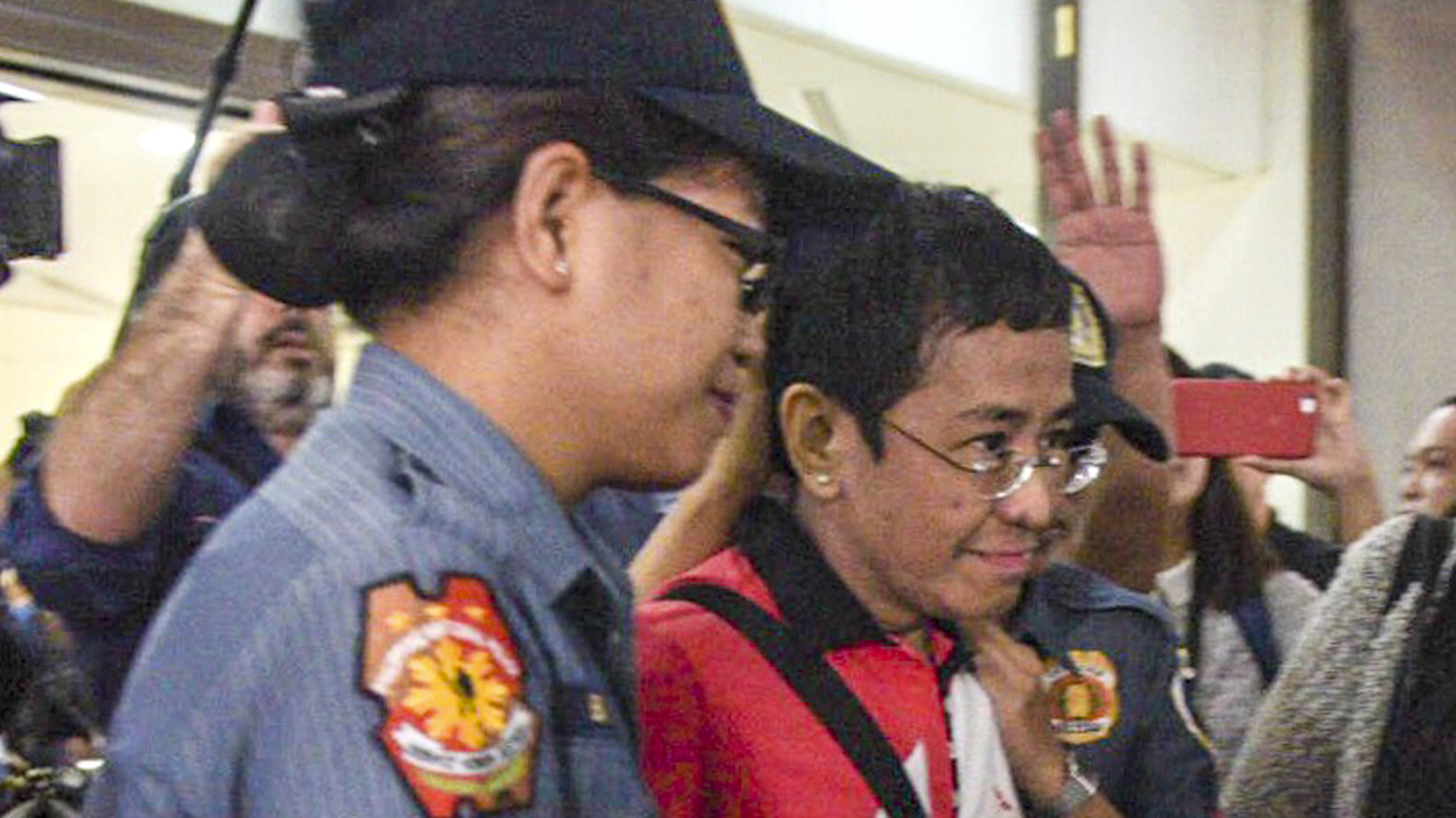 Philippines News Duterte Critic Maria Ressa Arrested Manila