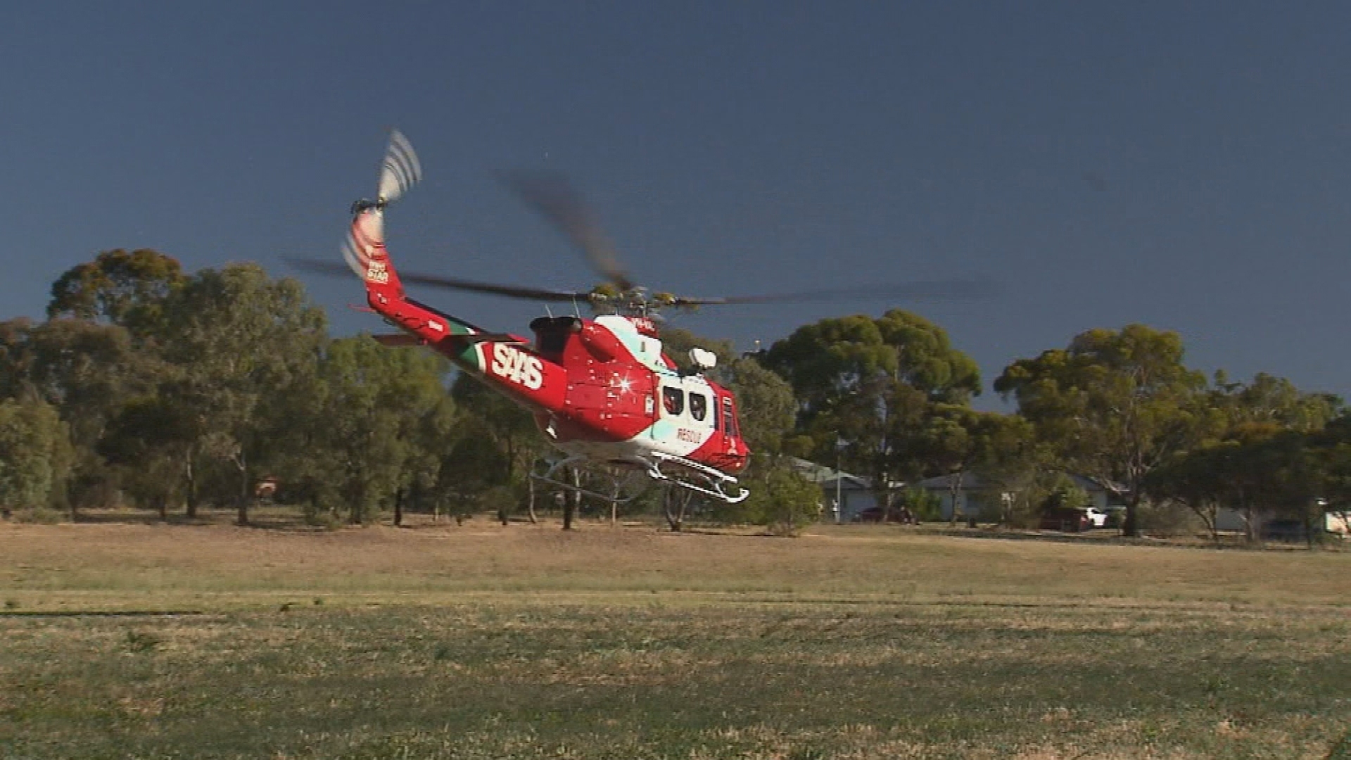 A teenage boy using the barbecue at his grandmother's house was airlifted to hospital after a gas cylinder exploded in Adelaide 